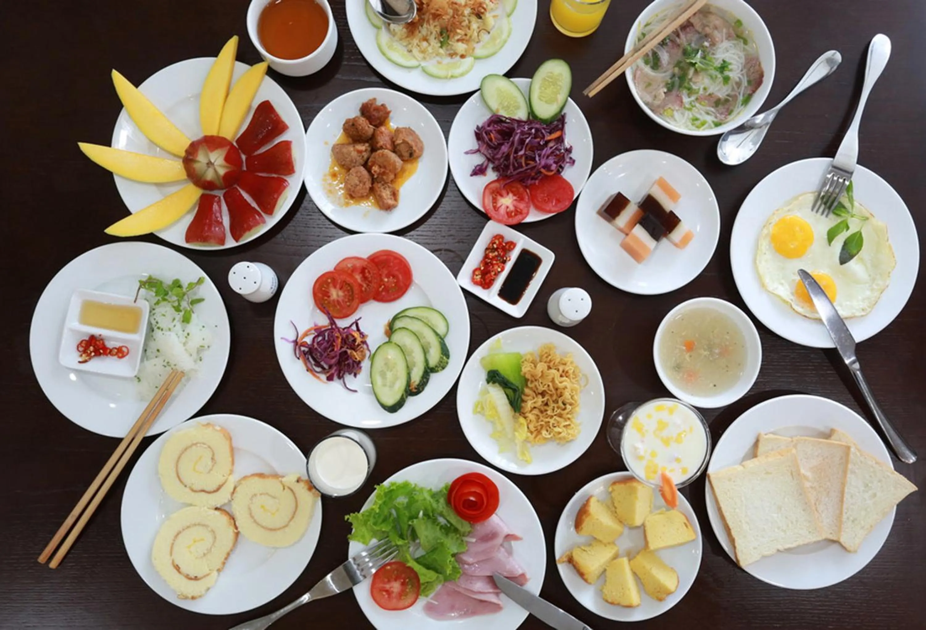 Buffet breakfast in Dylan Hotel Danang