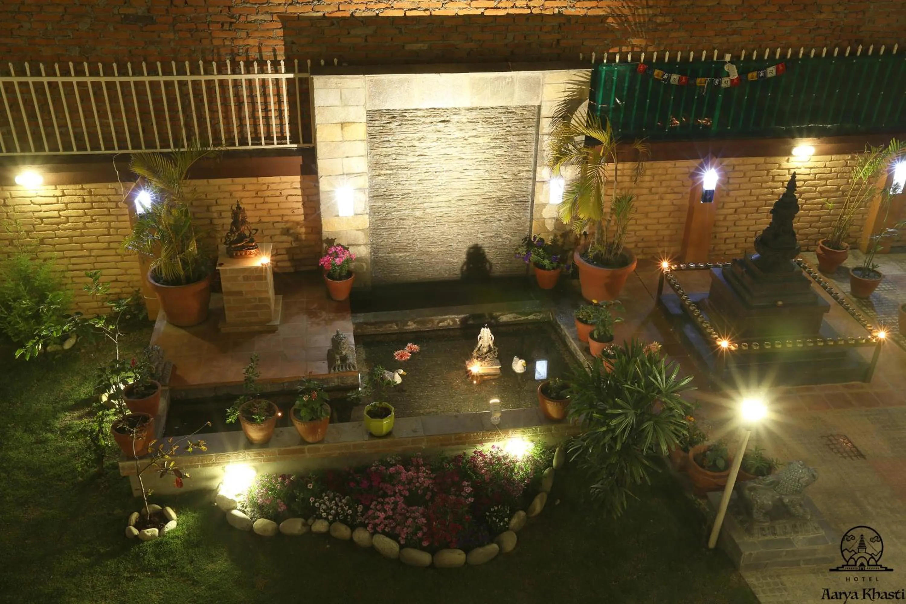 Garden in Aarya Chaitya Inn