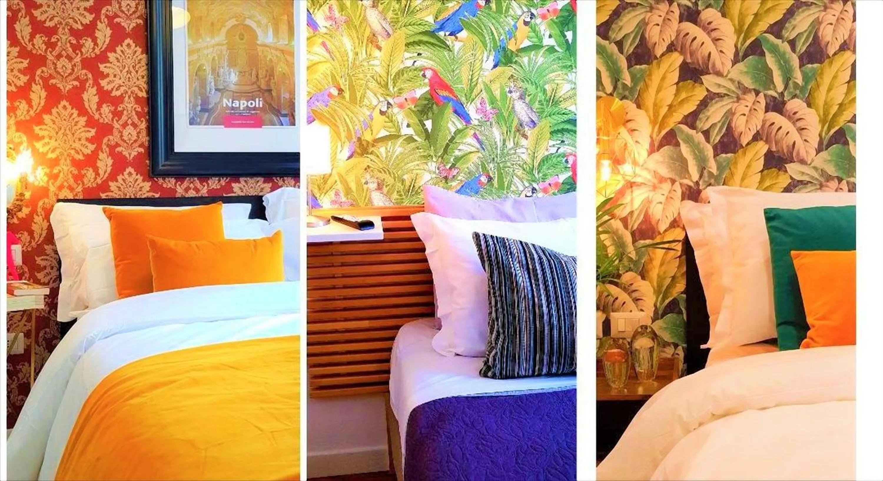 Decorative detail, Bed in Daily Napoli - Lungomare