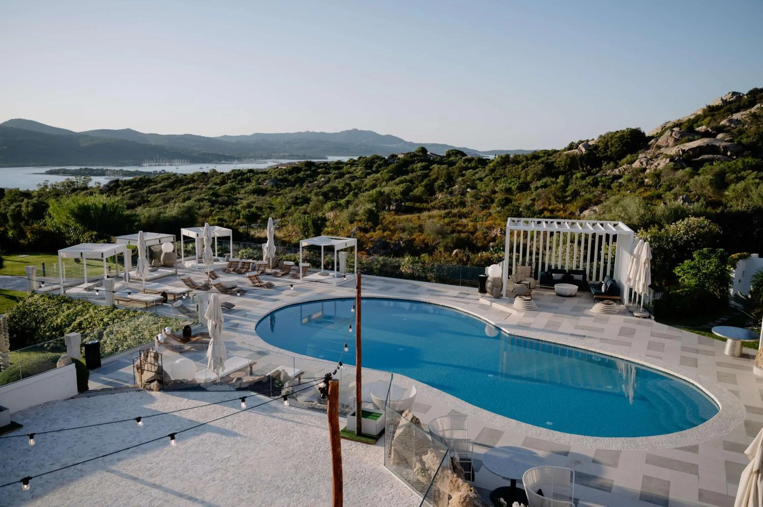 Pool view in Sulià House Porto Rotondo, Curio Collection by Hilton