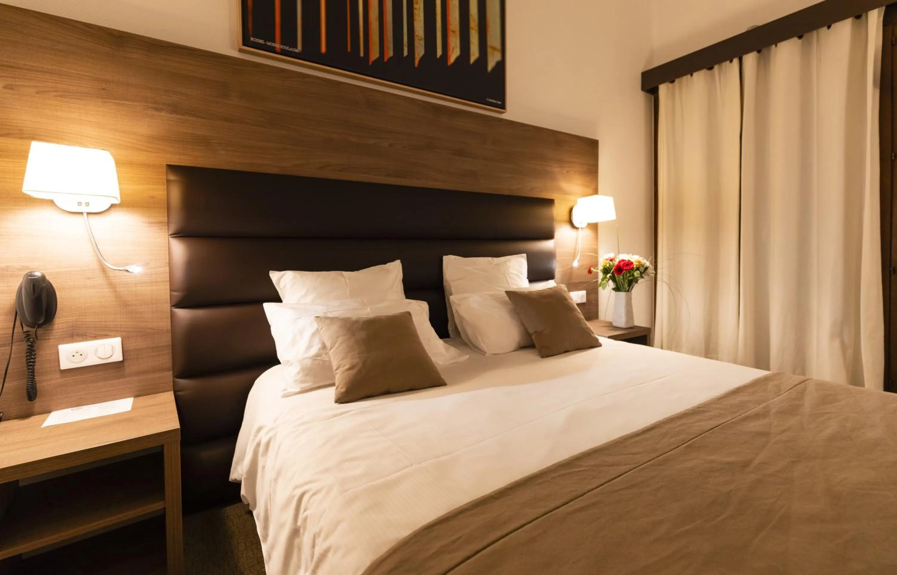 Bedroom, Bed in Hôtel Bastide