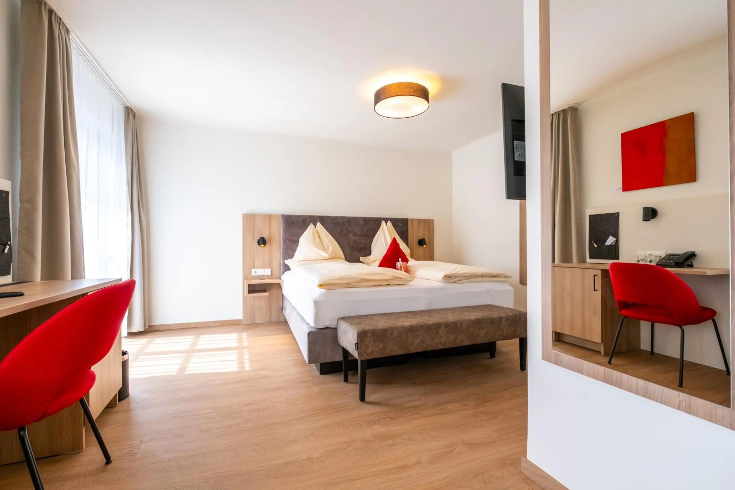 Bed in Hotel Rosenvilla