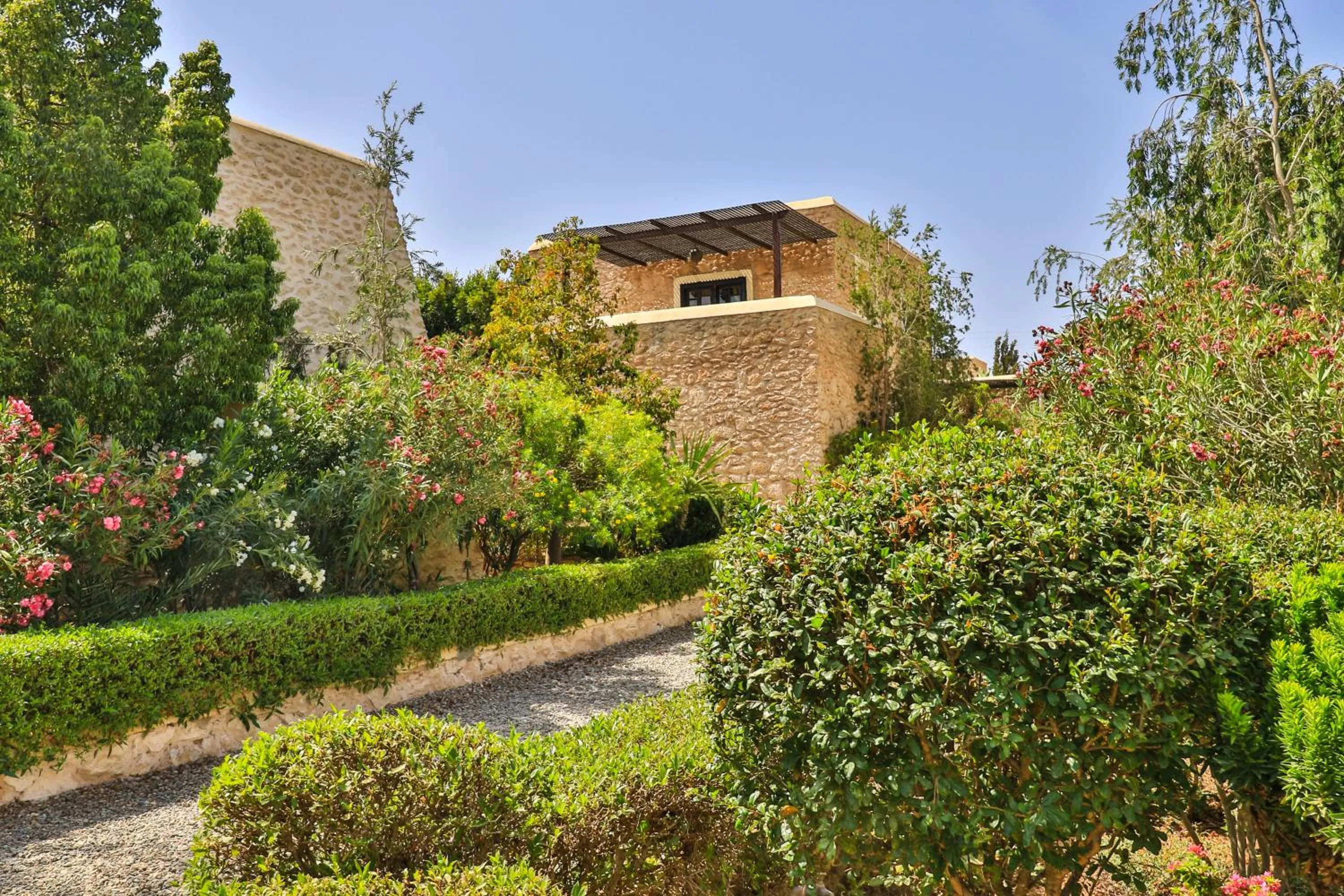 Garden view in Essaouira Lodge