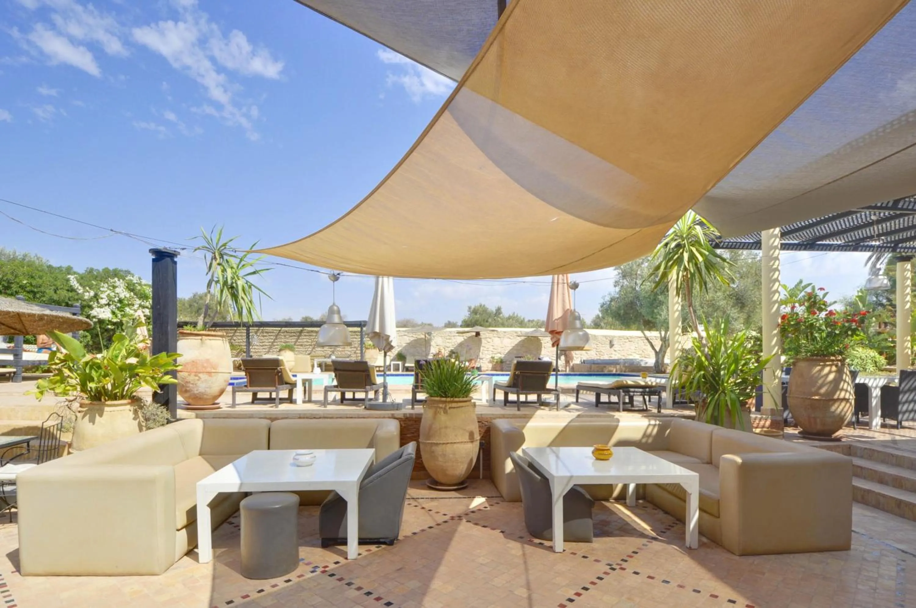 Patio in Essaouira Lodge