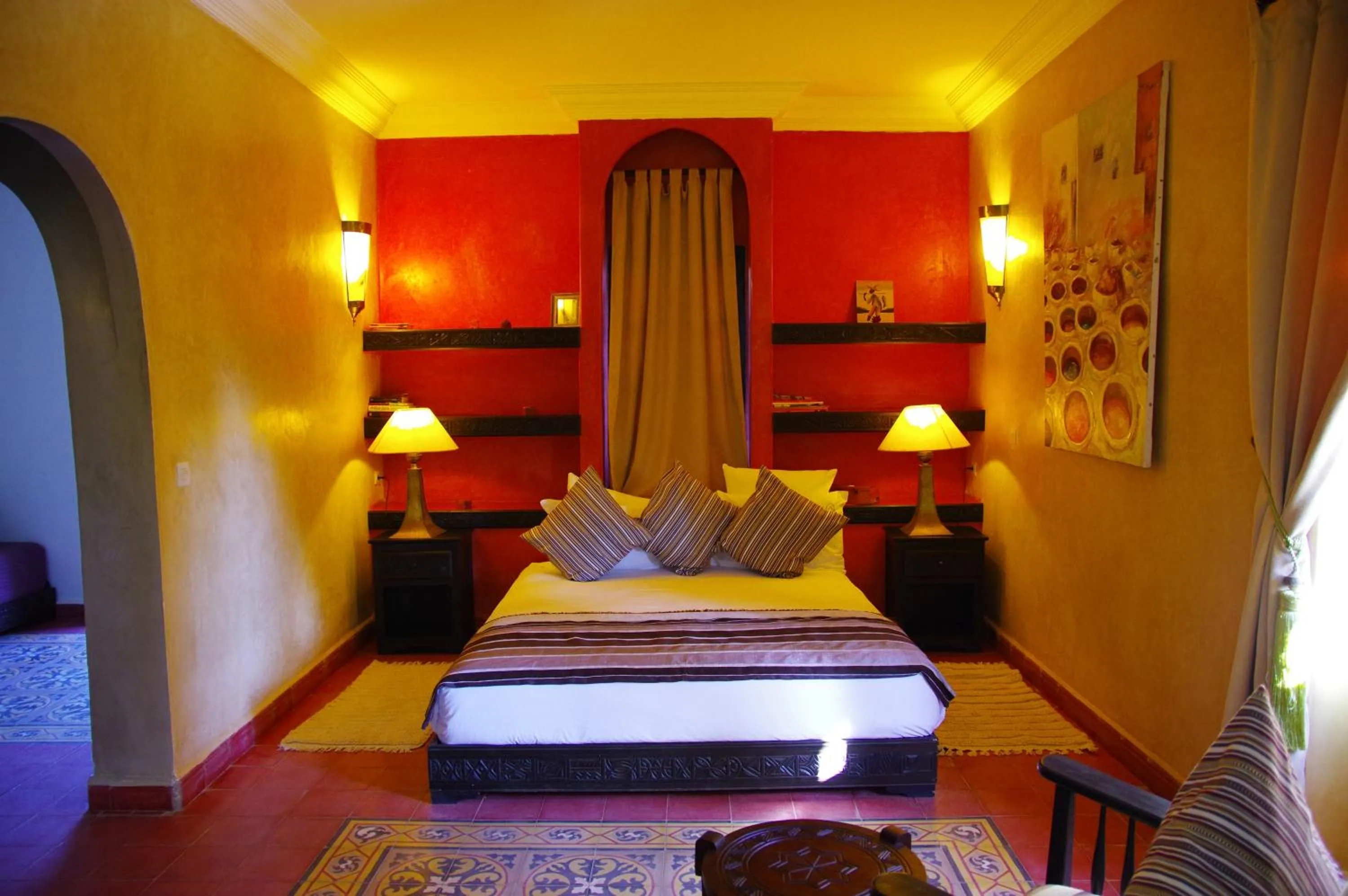 Bedroom, Bed in Essaouira Lodge