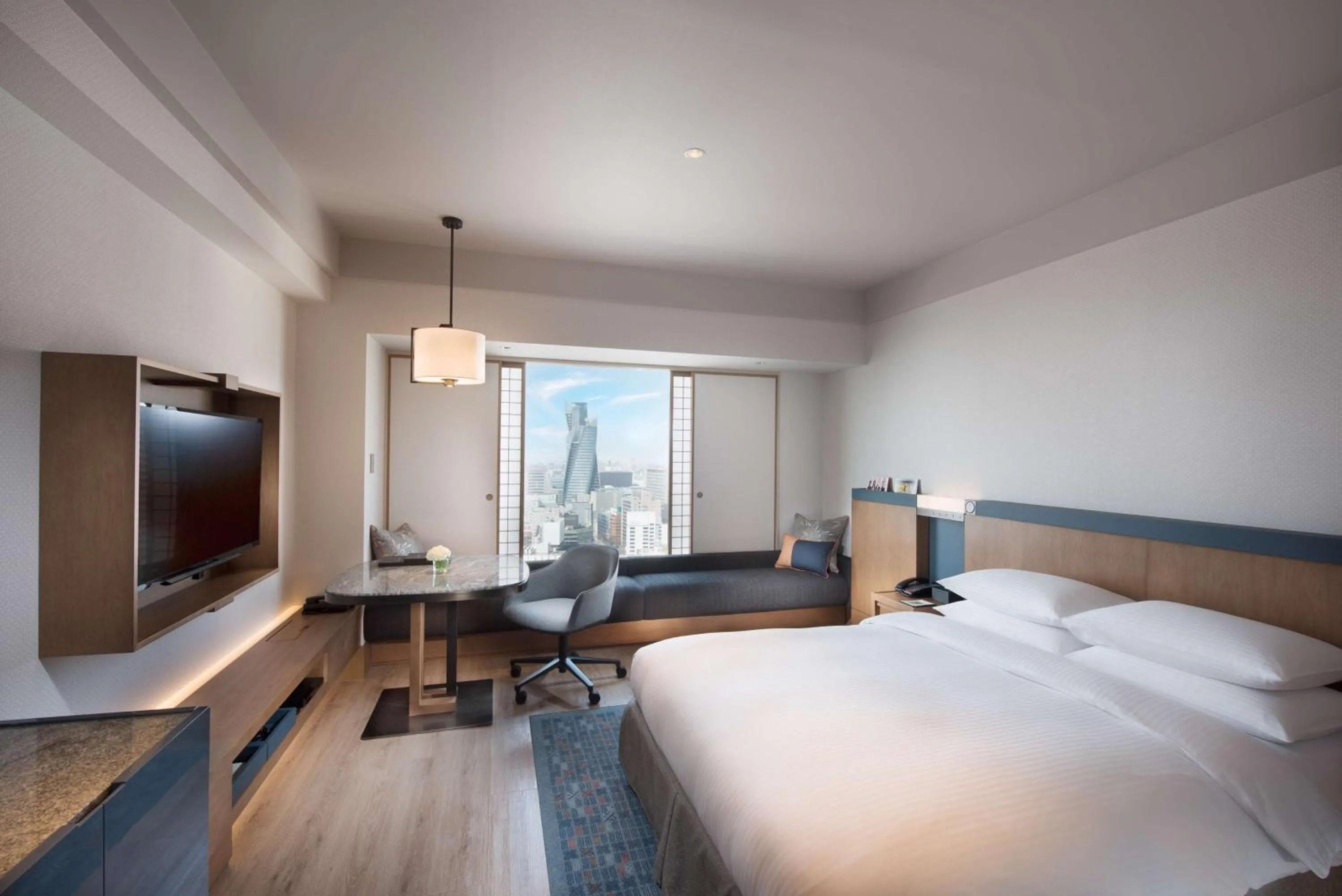 Bedroom, Bed in Hilton Nagoya Hotel