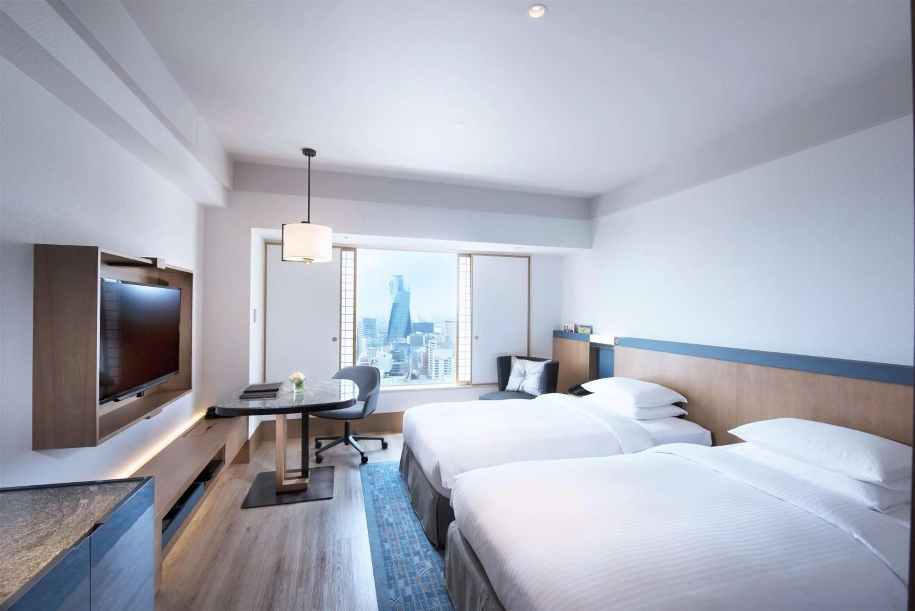 Bedroom, Bed in Hilton Nagoya Hotel