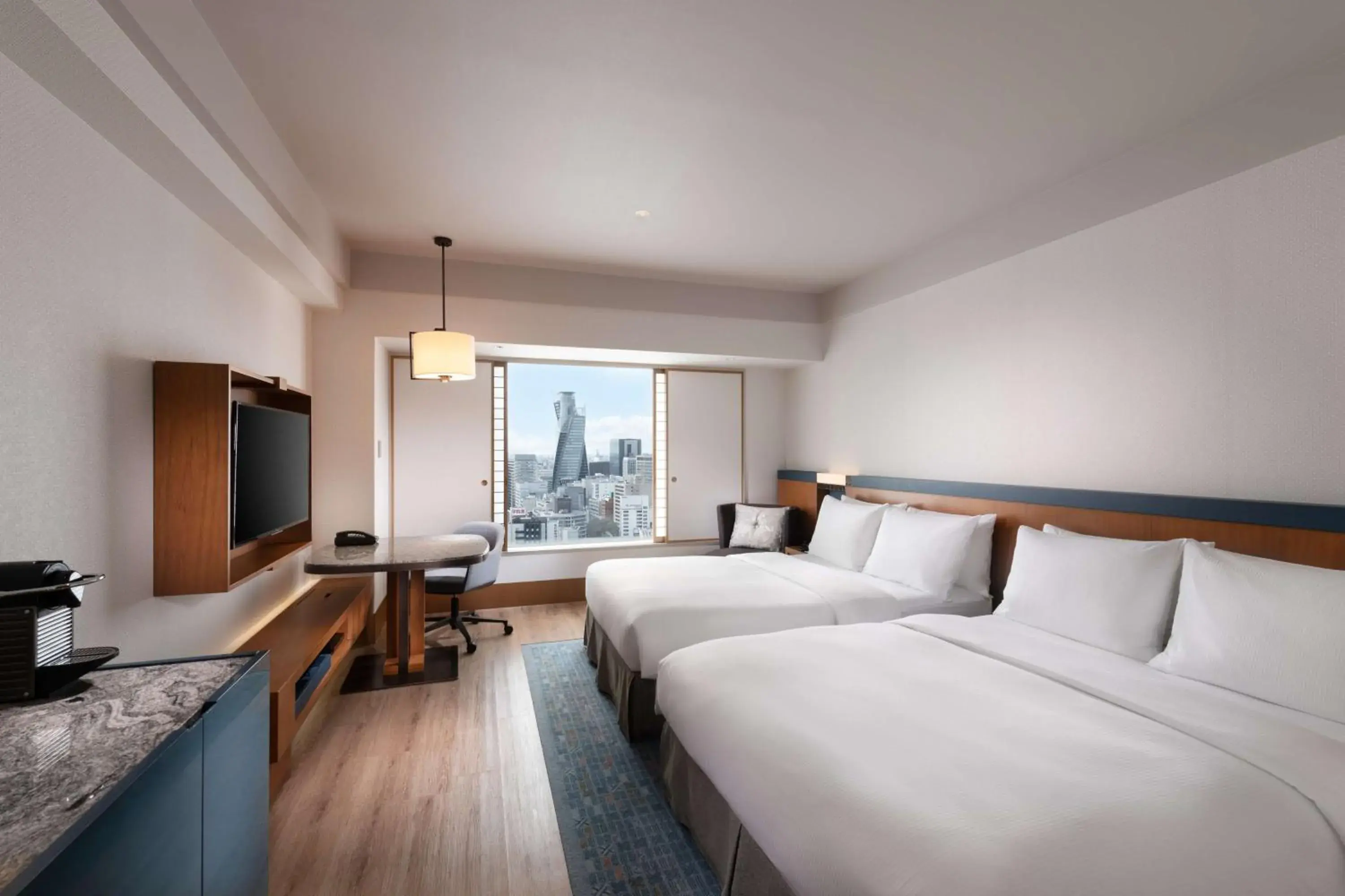 Deluxe Family Room with Two Double Beds in Hilton Nagoya Hotel Deluxe Family Room with Two Double Beds in Hilton Nagoya Hotel