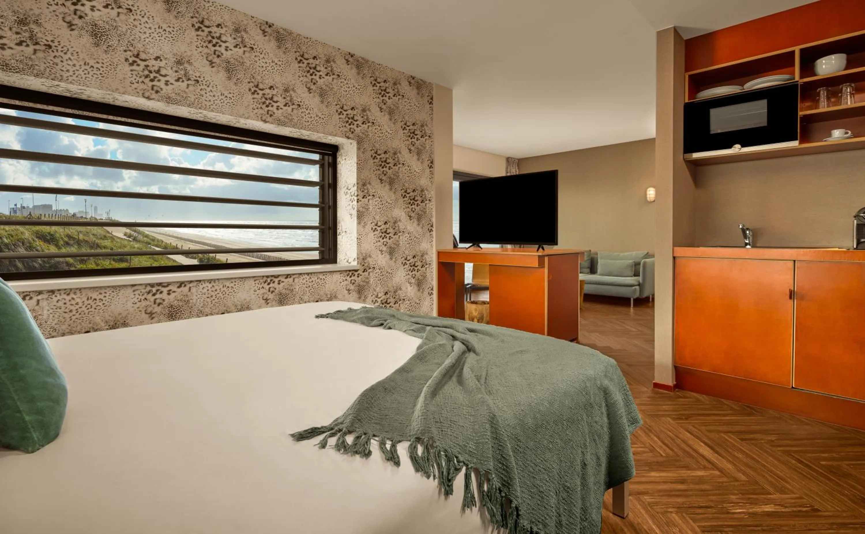 Bed in Beachhouse Hotel