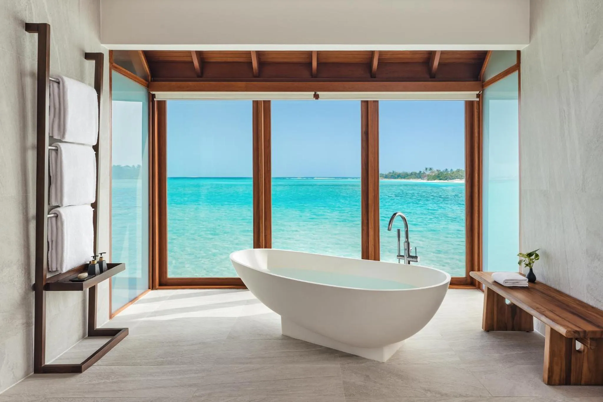 Bathroom in Anantara Dhigu Maldives Resort