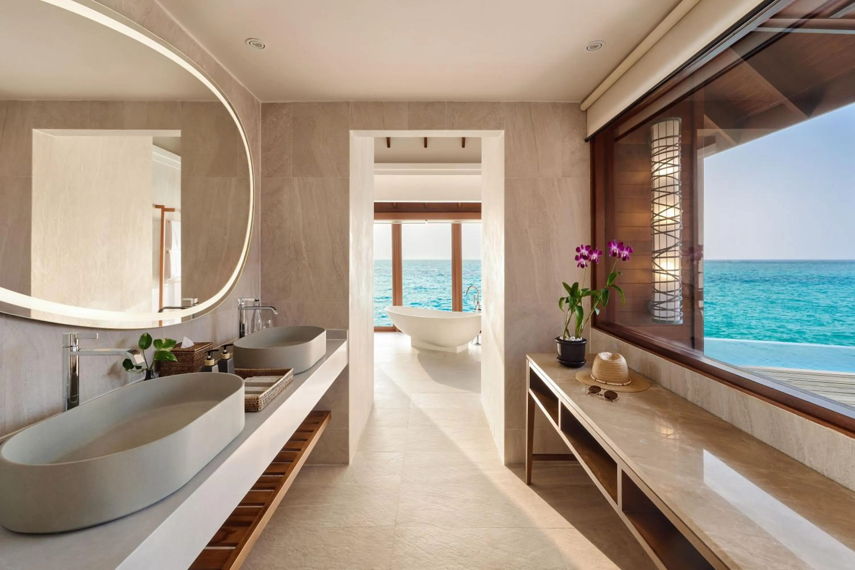 Bathroom in Anantara Dhigu Maldives Resort