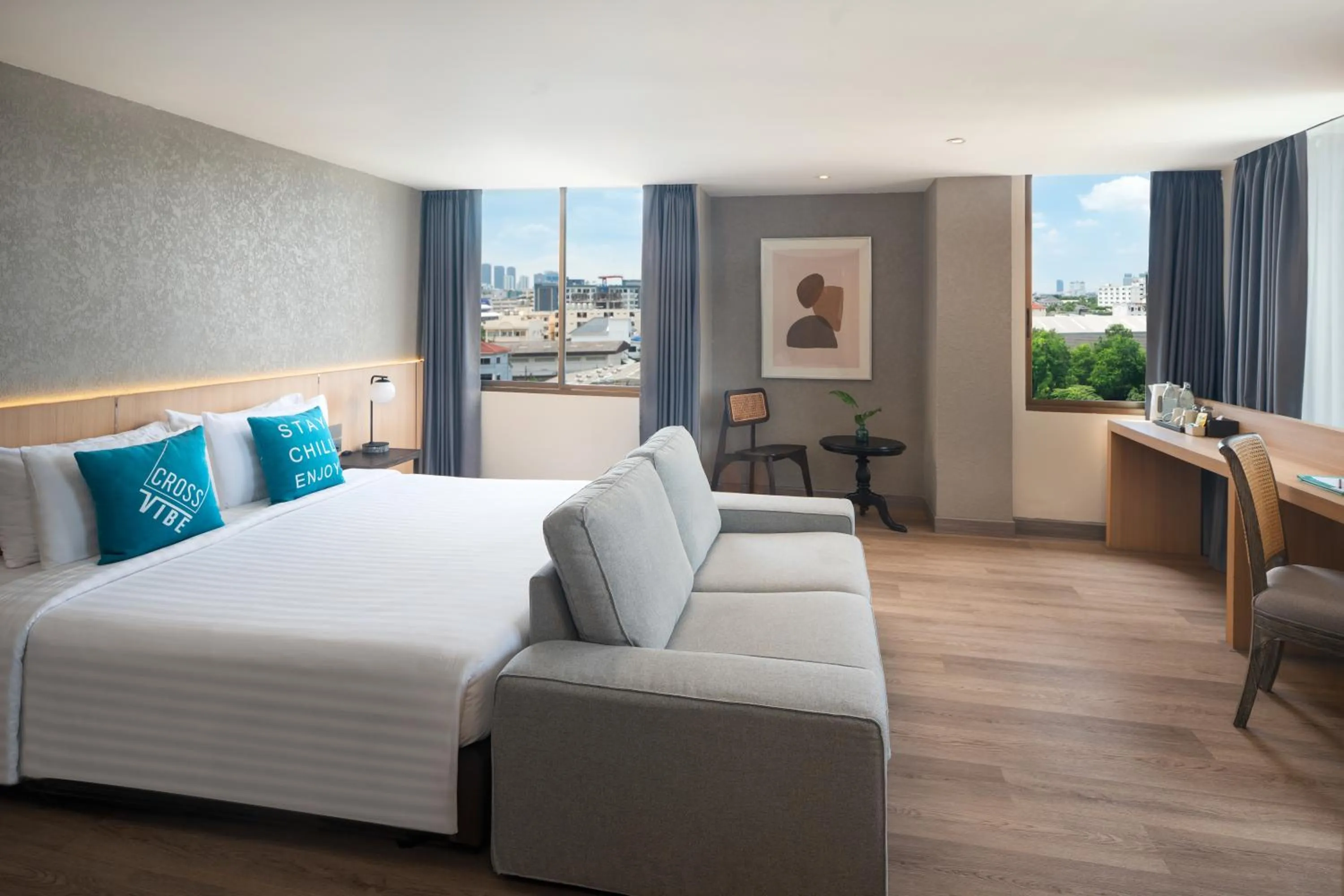 Bedroom, Bed in Cross Vibe Bangkok Srinakarin