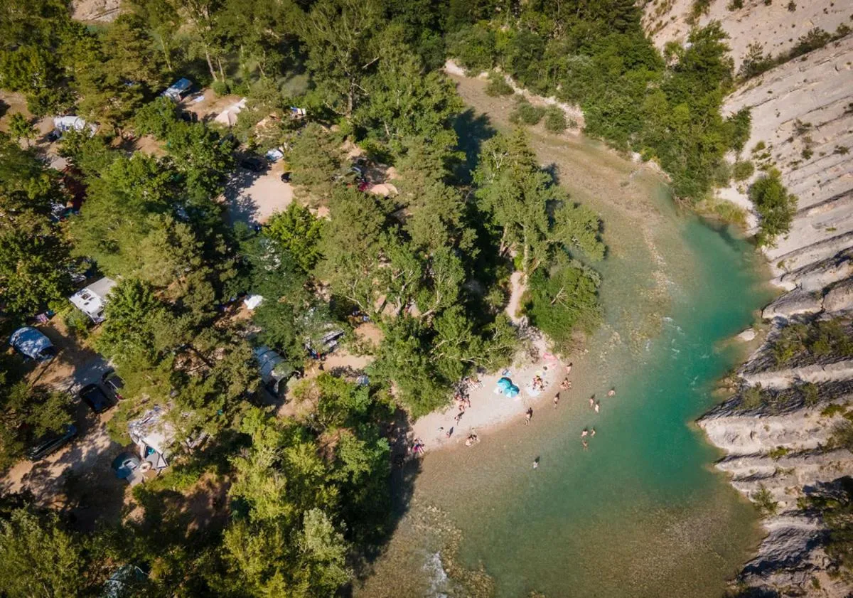 Natural landscape in Huttopia Gorges du Verdon