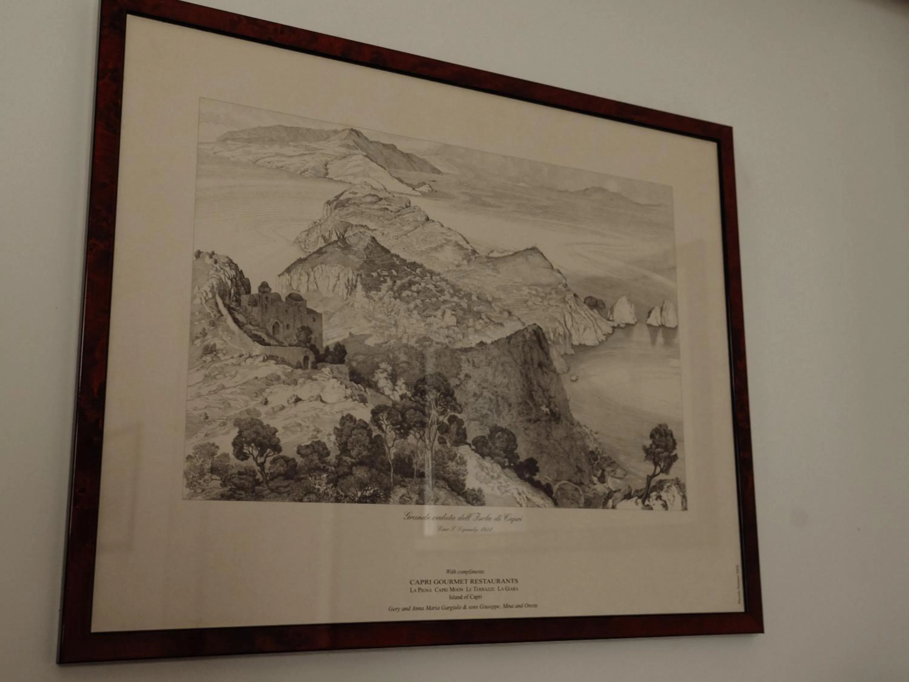 Decorative detail in Lo Specchio dei Papiri