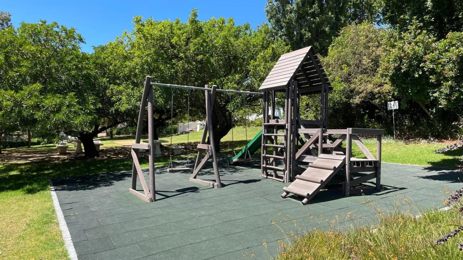 Children play ground in Mont Rochelle Hotel and Vineyard