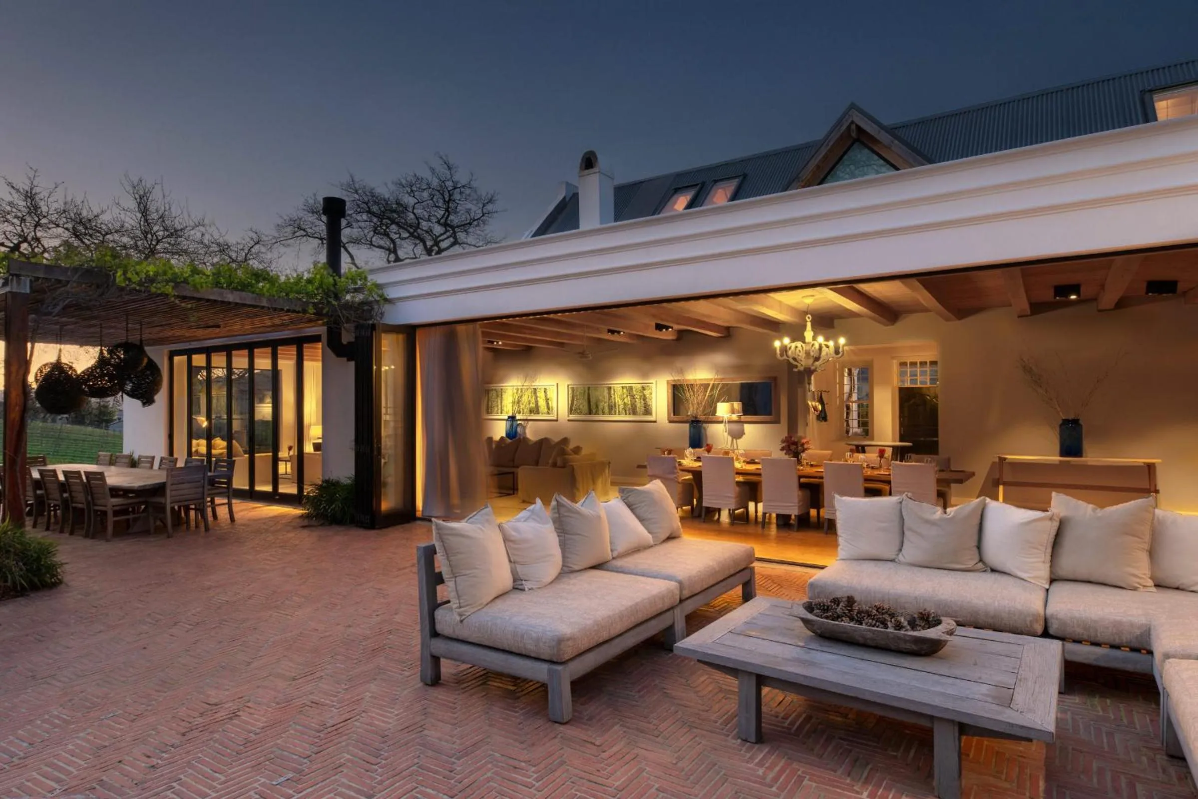 Seating area in Mont Rochelle Hotel and Vineyard