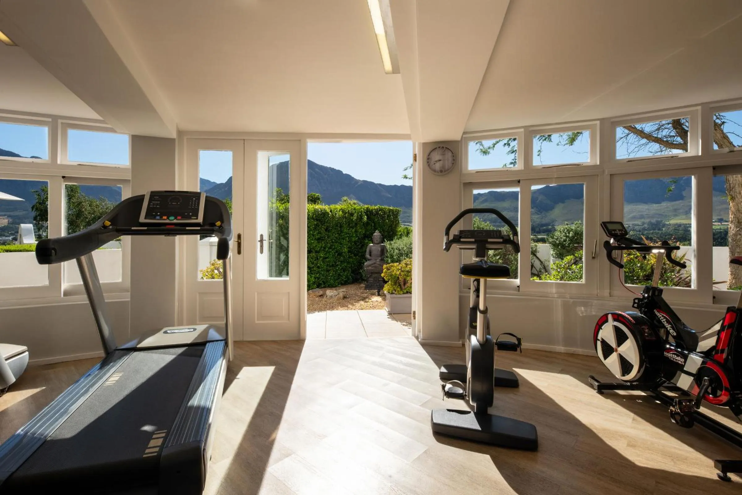 Fitness centre/facilities in Mont Rochelle Hotel and Vineyard