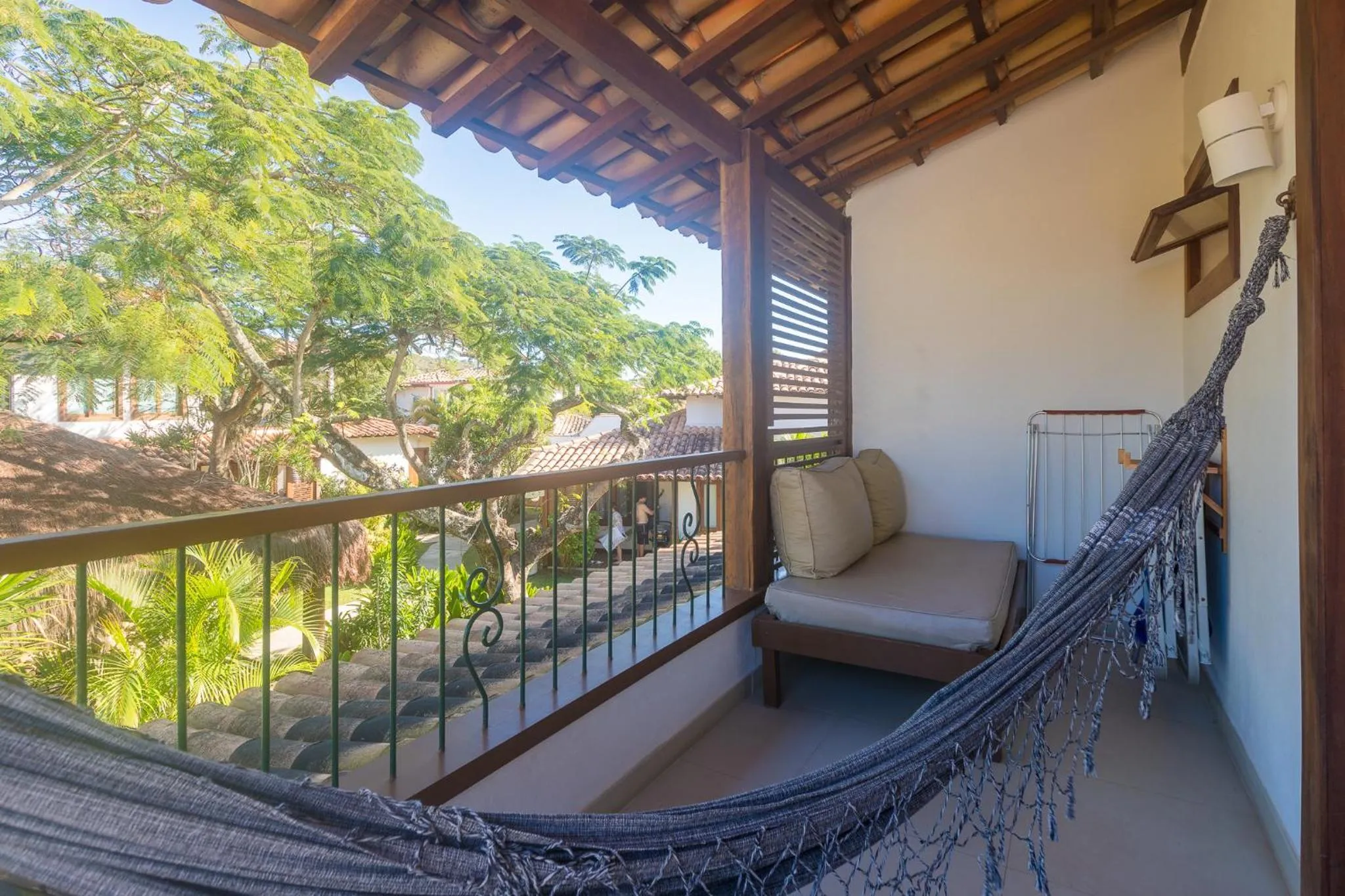 Balcony/Terrace in Pousada dos Tangarás