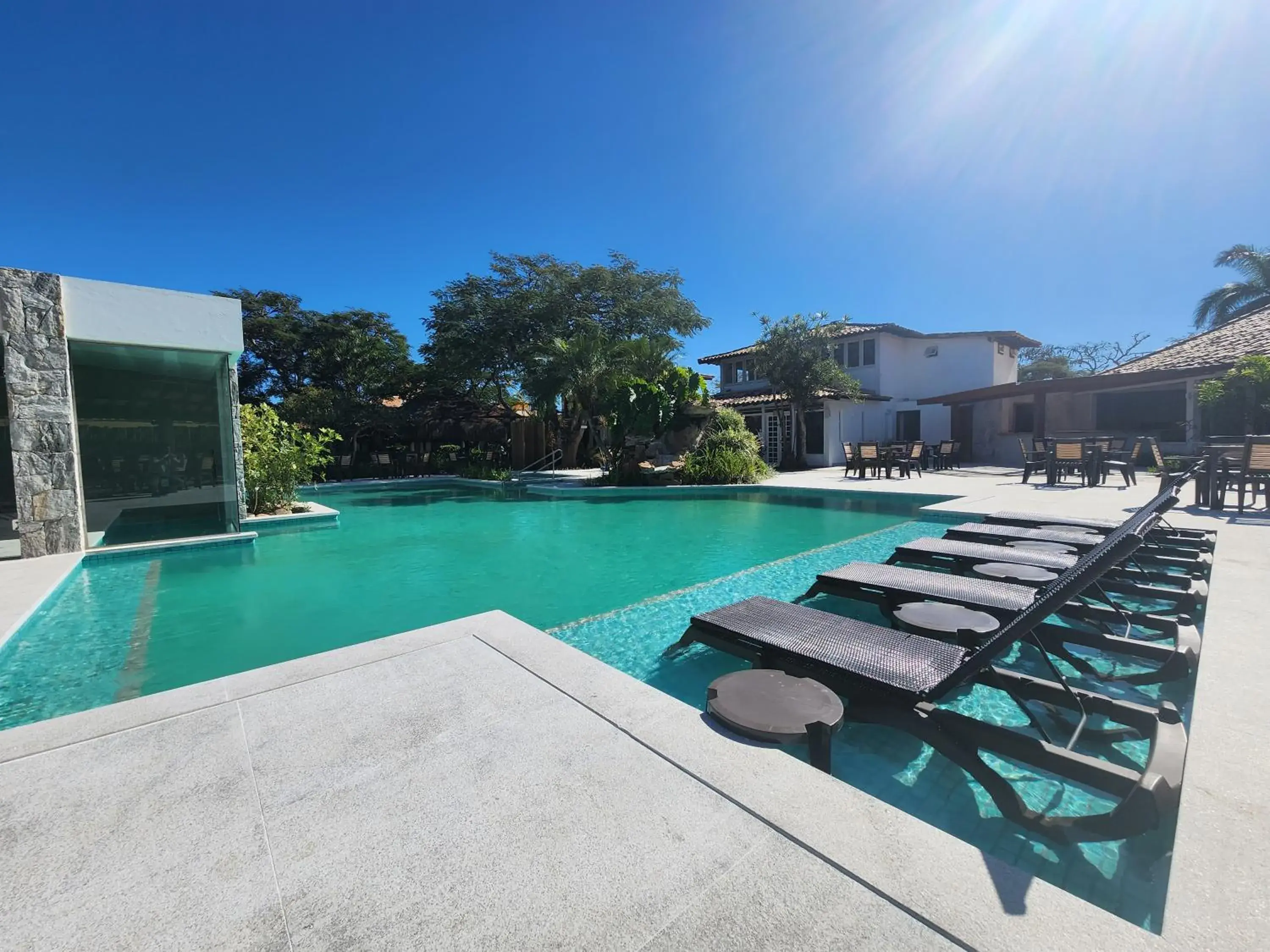 Pool view in Pousada dos Tangarás Pool view in Pousada dos Tangarás