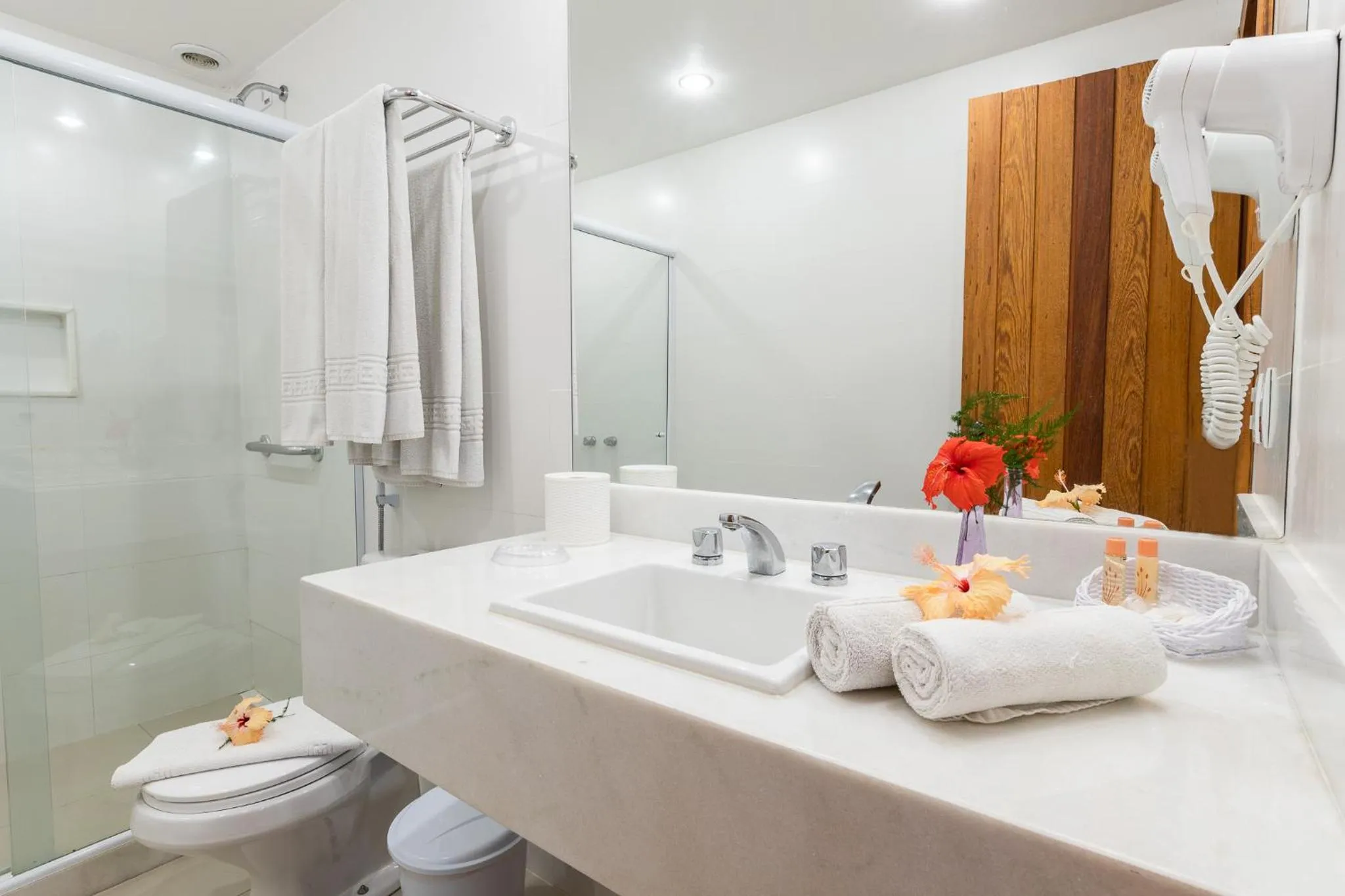 Bathroom in Pousada dos Tangarás