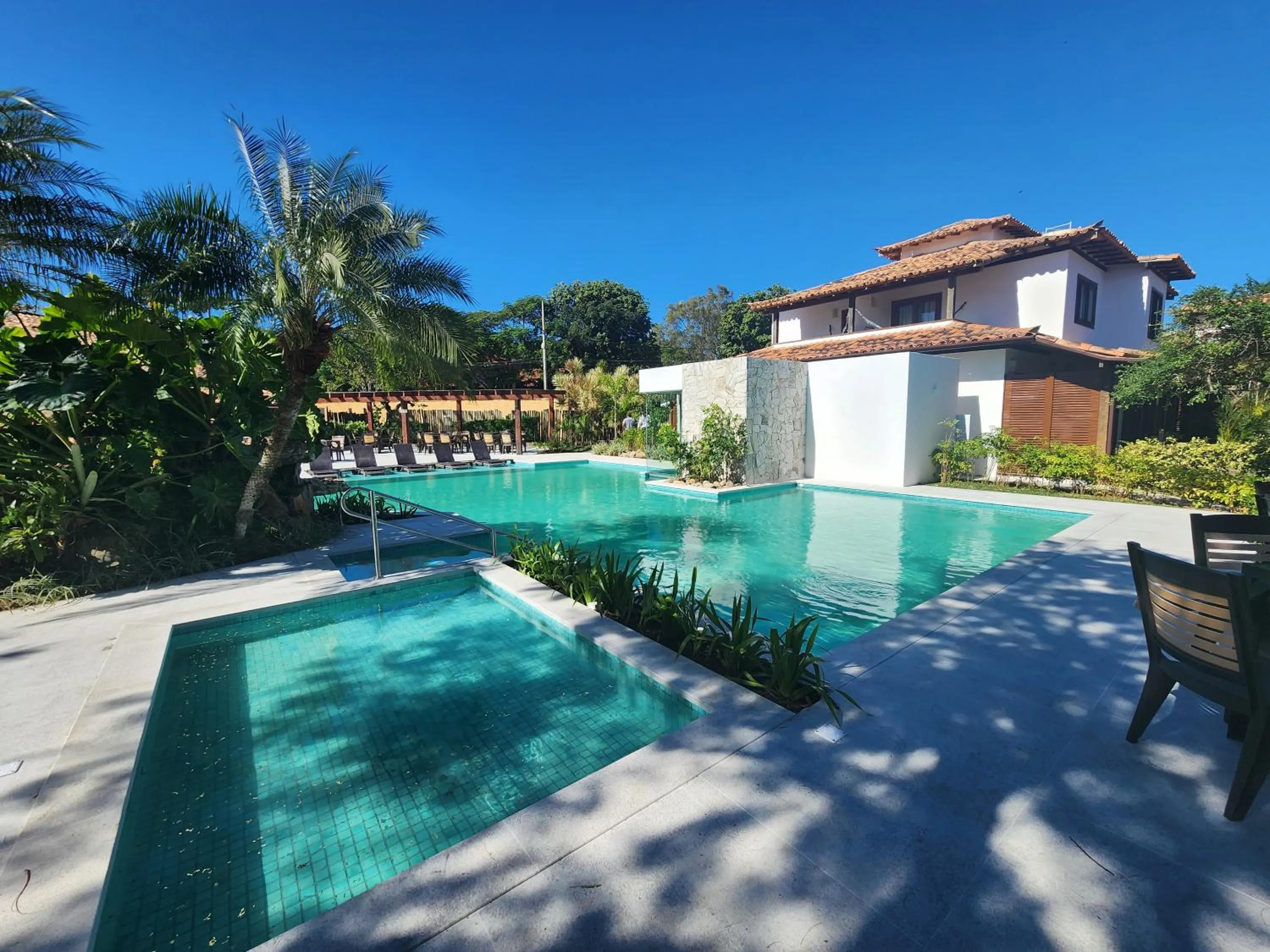 Swimming pool in Pousada dos Tangarás