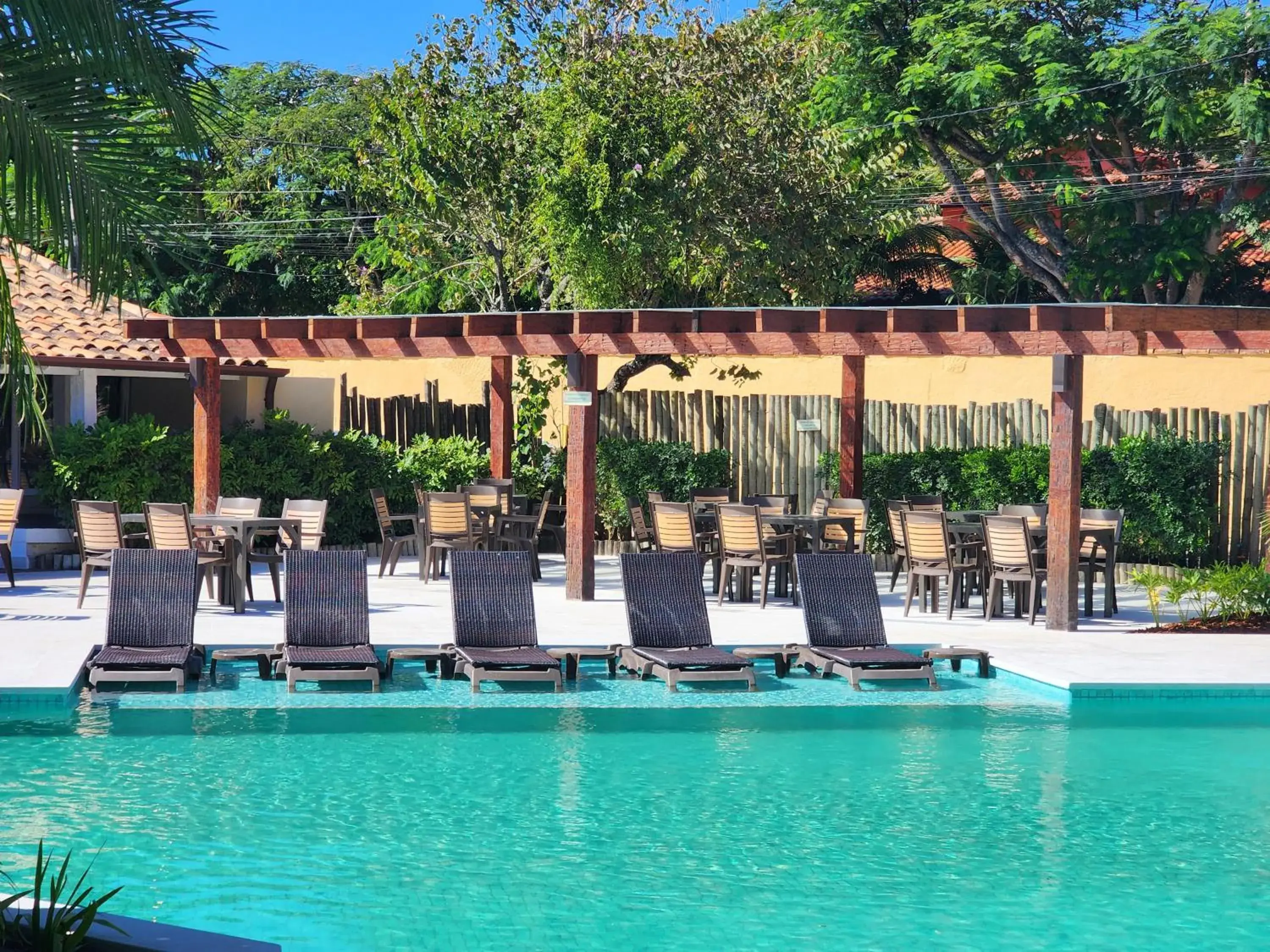 Pool view in Pousada dos Tangarás Pool view in Pousada dos Tangarás