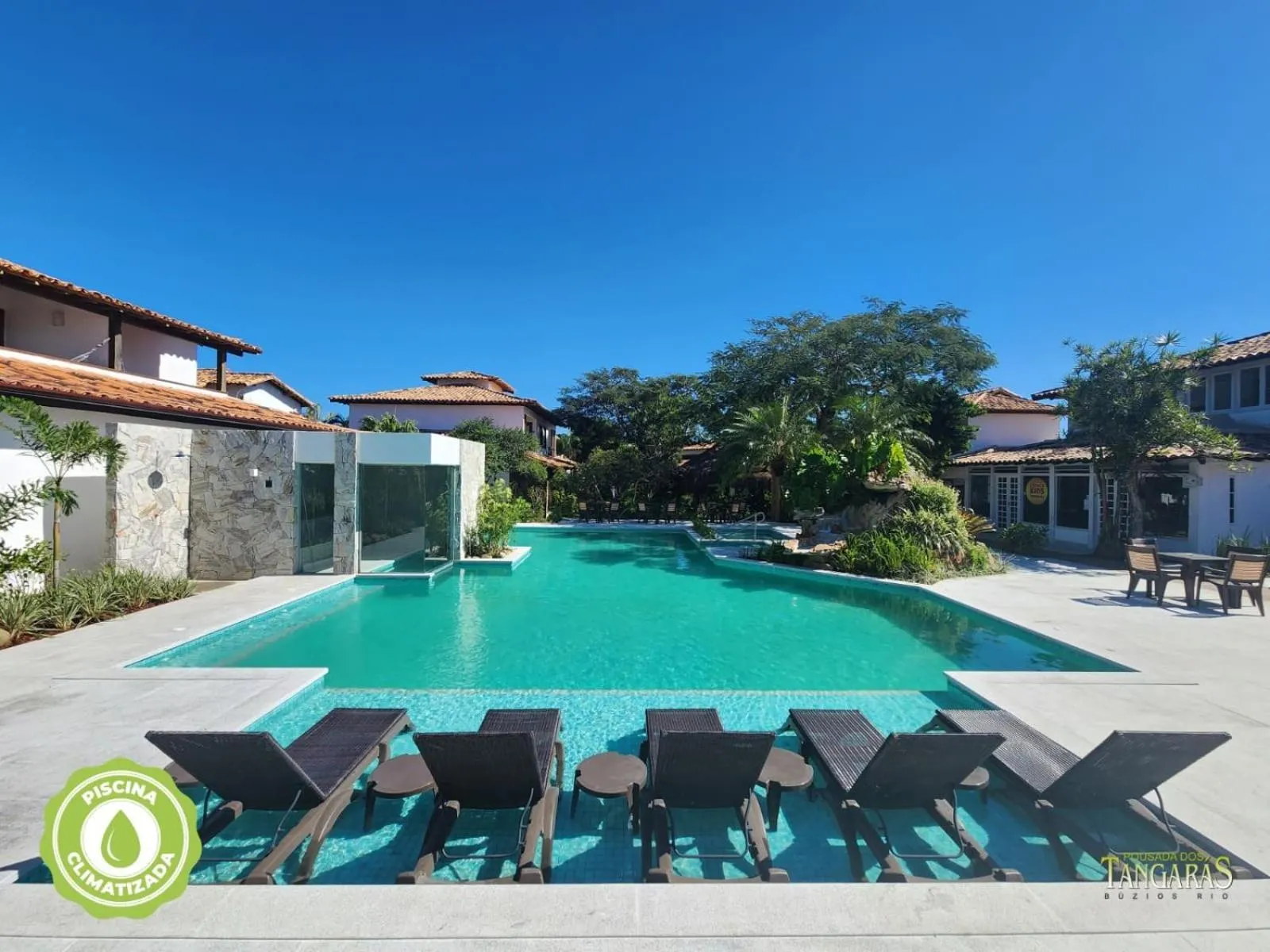 Swimming pool in Pousada dos Tangarás