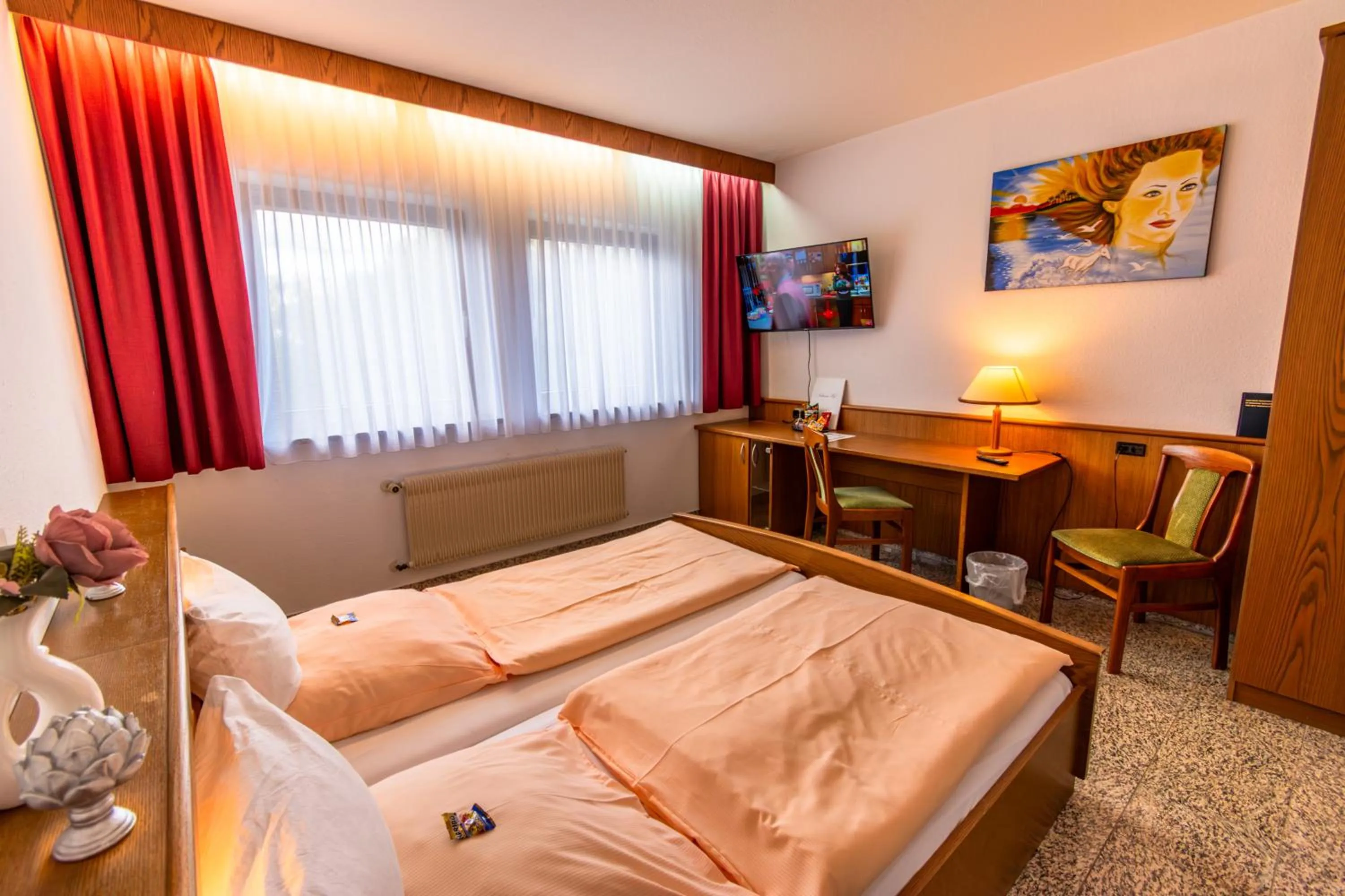 Bed in Hotel und Restaurant Nehrener Hof