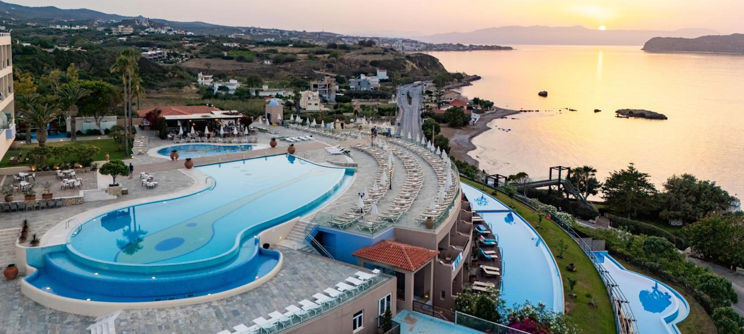 Swimming pool in Leptos Panorama Hotel