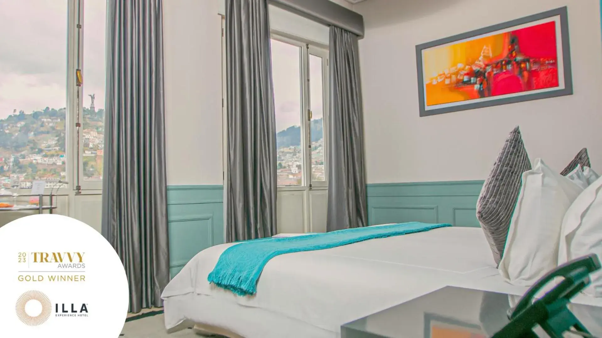 View (from property/room), Bed in Illa Experience Hotel View (from property/room), Bed in Illa Experience Hotel