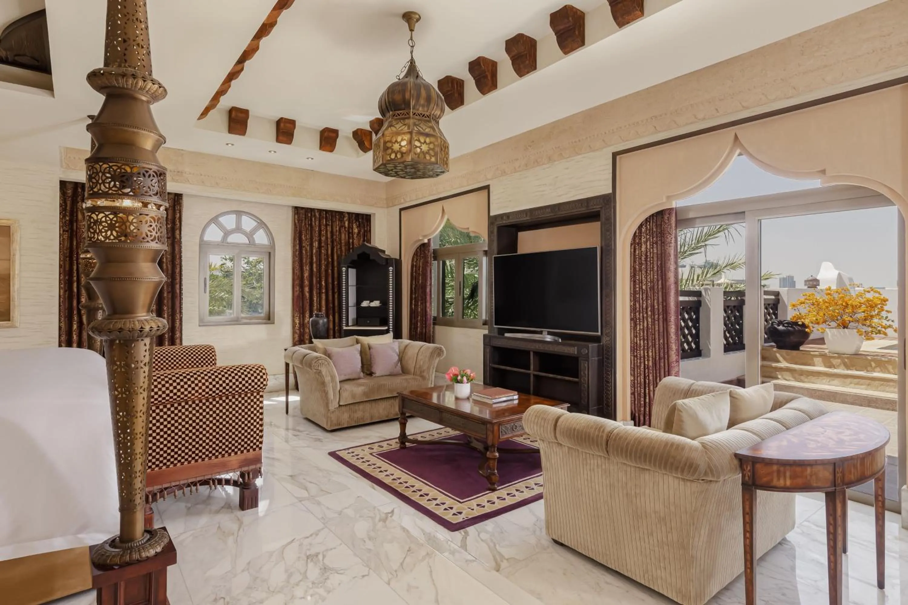 Bedroom in Sharq Village & Spa, a Ritz-Carlton Hotel