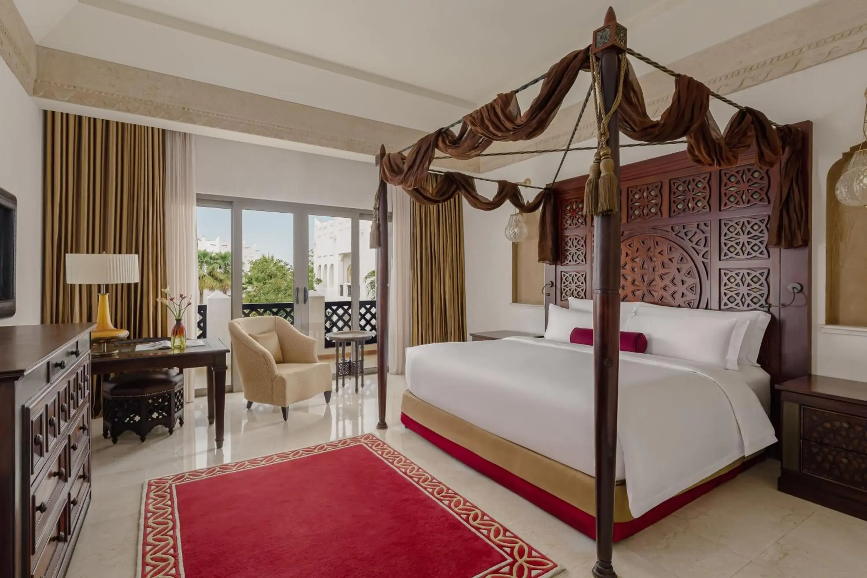 Deluxe Resort View Room, Guest room, 1 King in Sharq Village & Spa, a Ritz-Carlton Hotel Deluxe Resort View Room, Guest room, 1 King in Sharq Village & Spa, a Ritz-Carlton Hotel