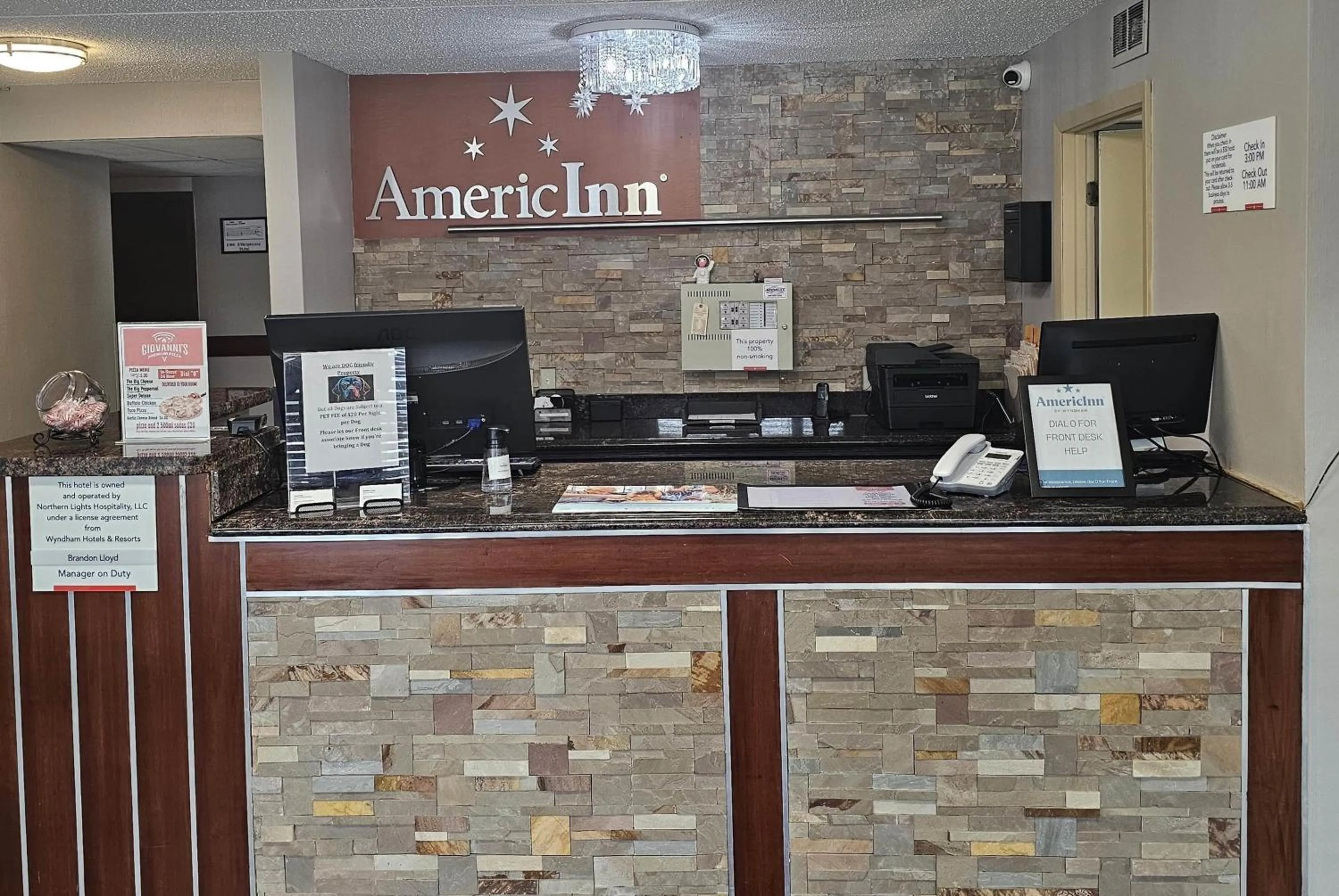 Lobby or reception in AmericInn by Wyndham Baxter Brainerd