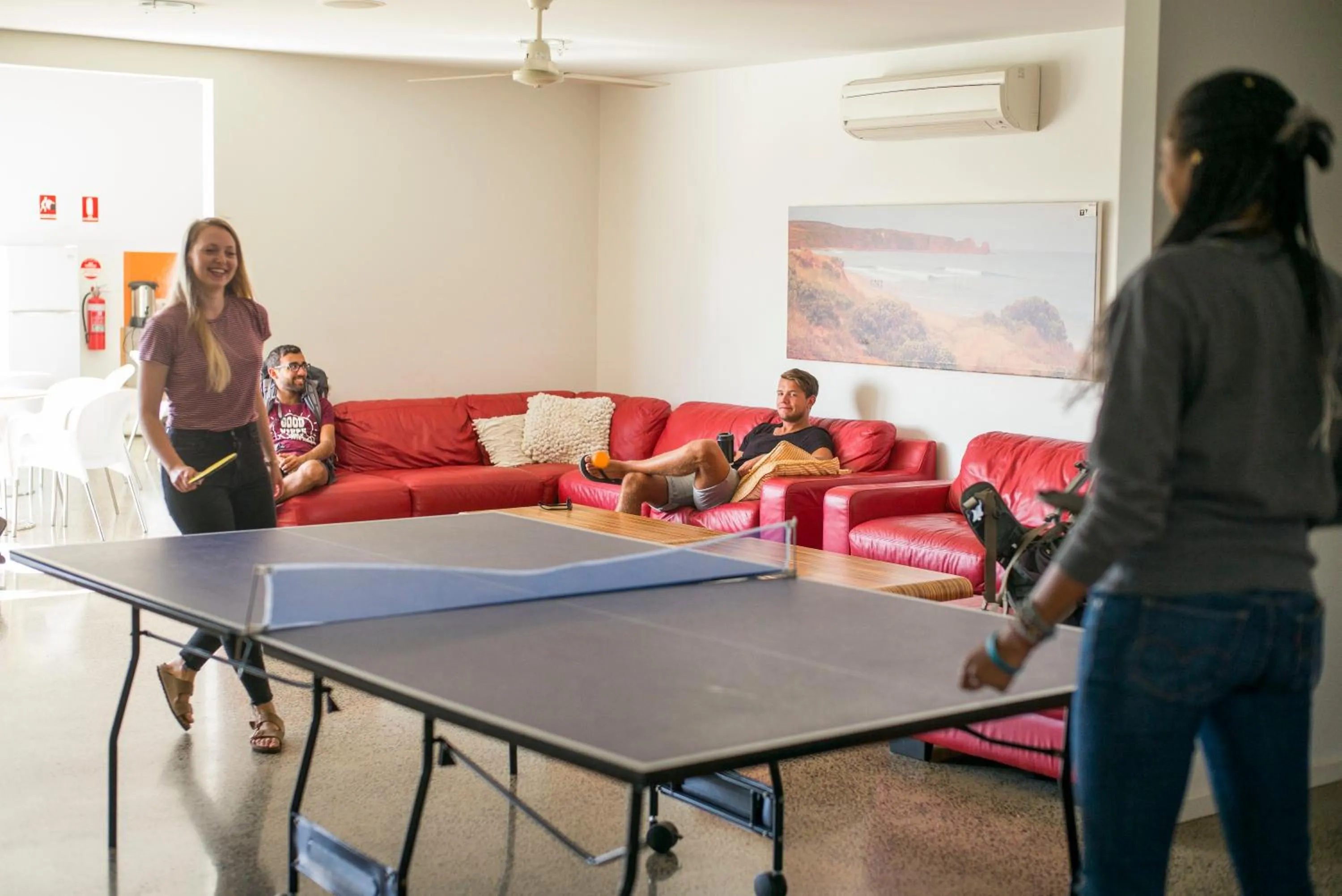 Communal lounge/ TV room in The Island Accommodation