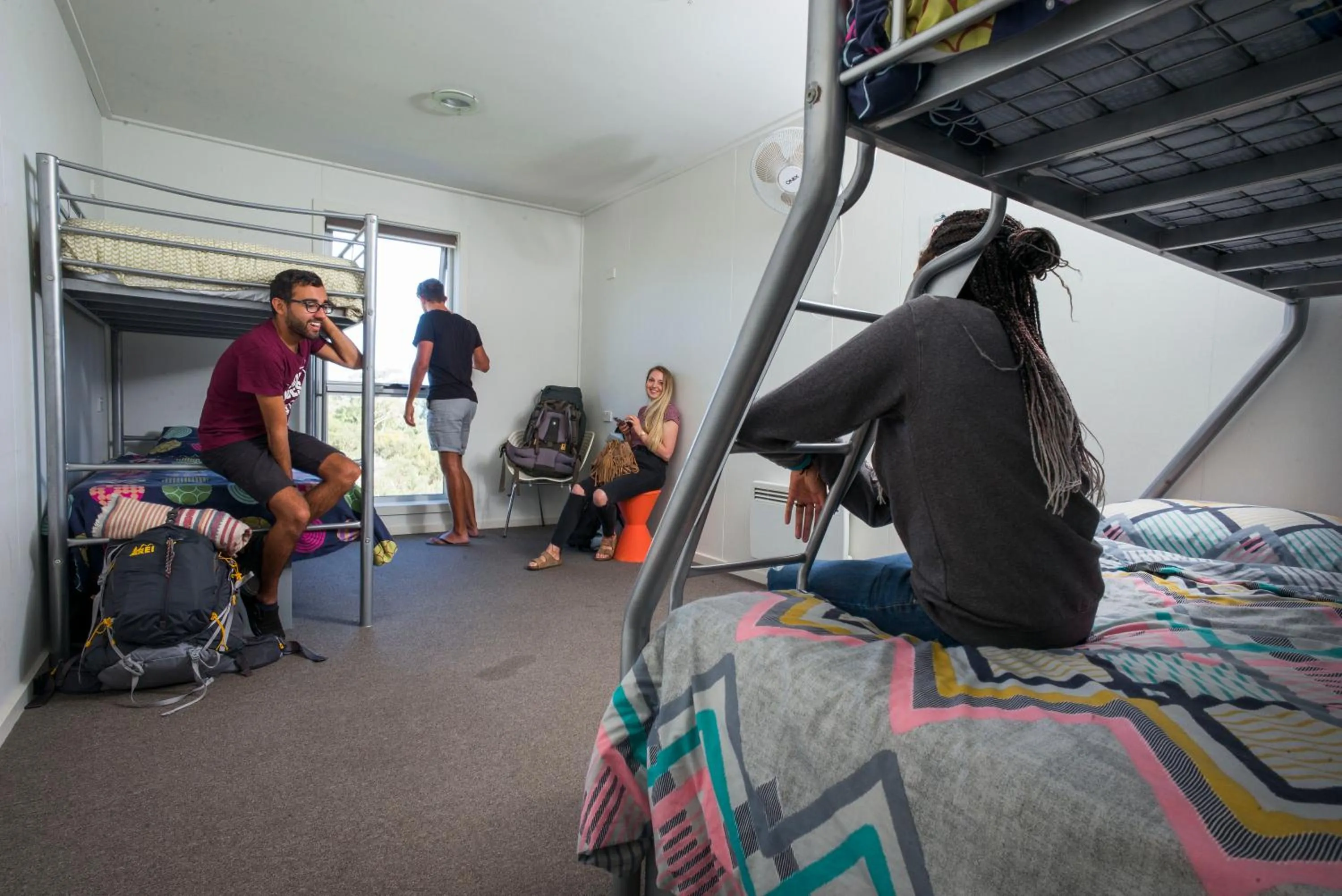 People, Bed in The Island Accommodation