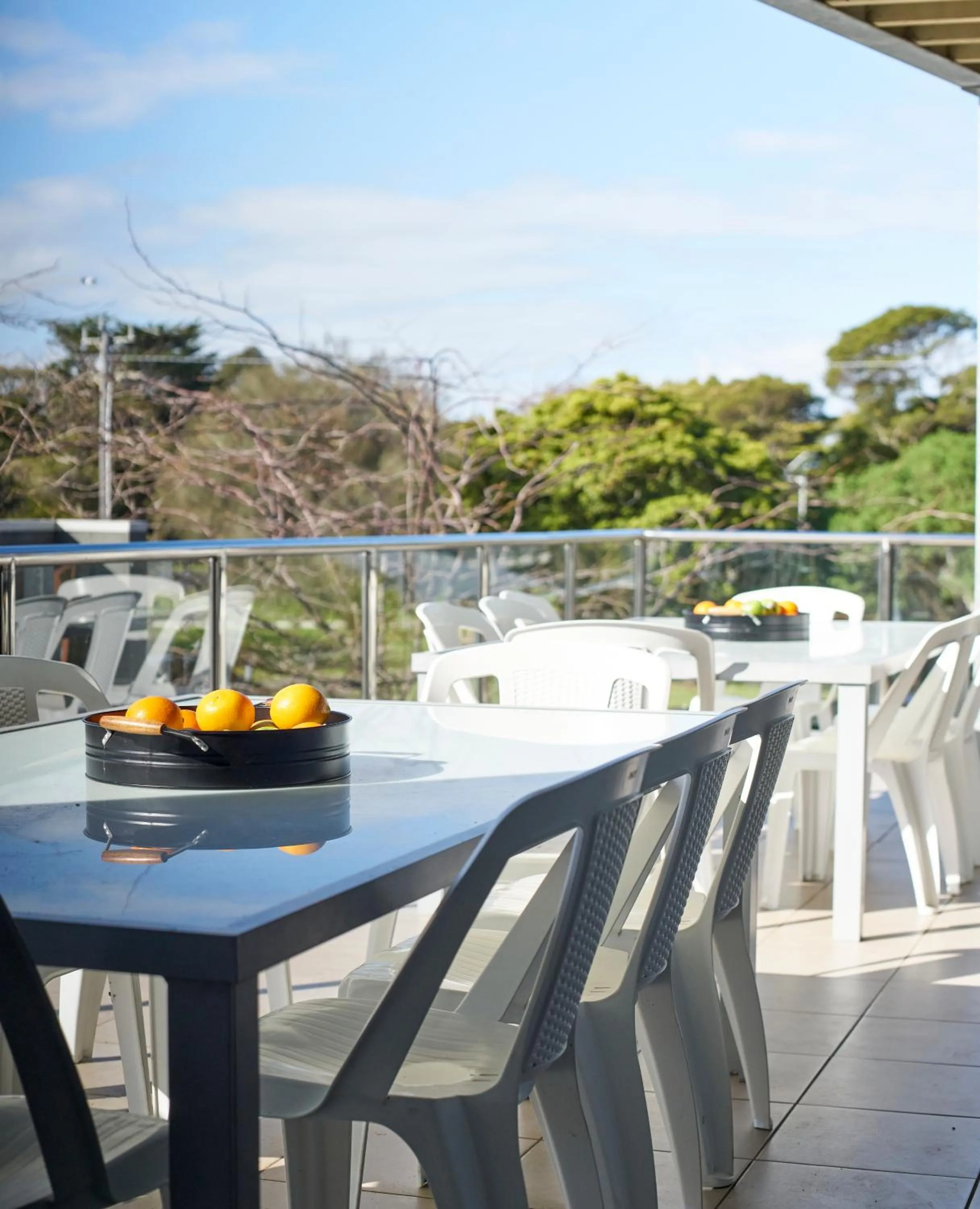 Balcony/Terrace in The Island Accommodation