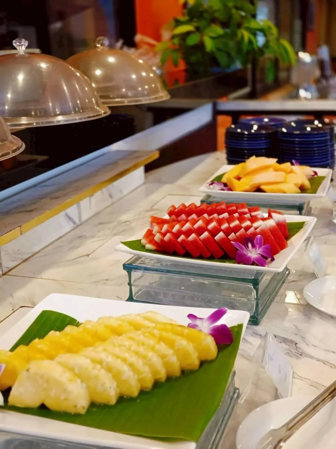 Buffet breakfast in Royal Phala Cliff Beach Resort