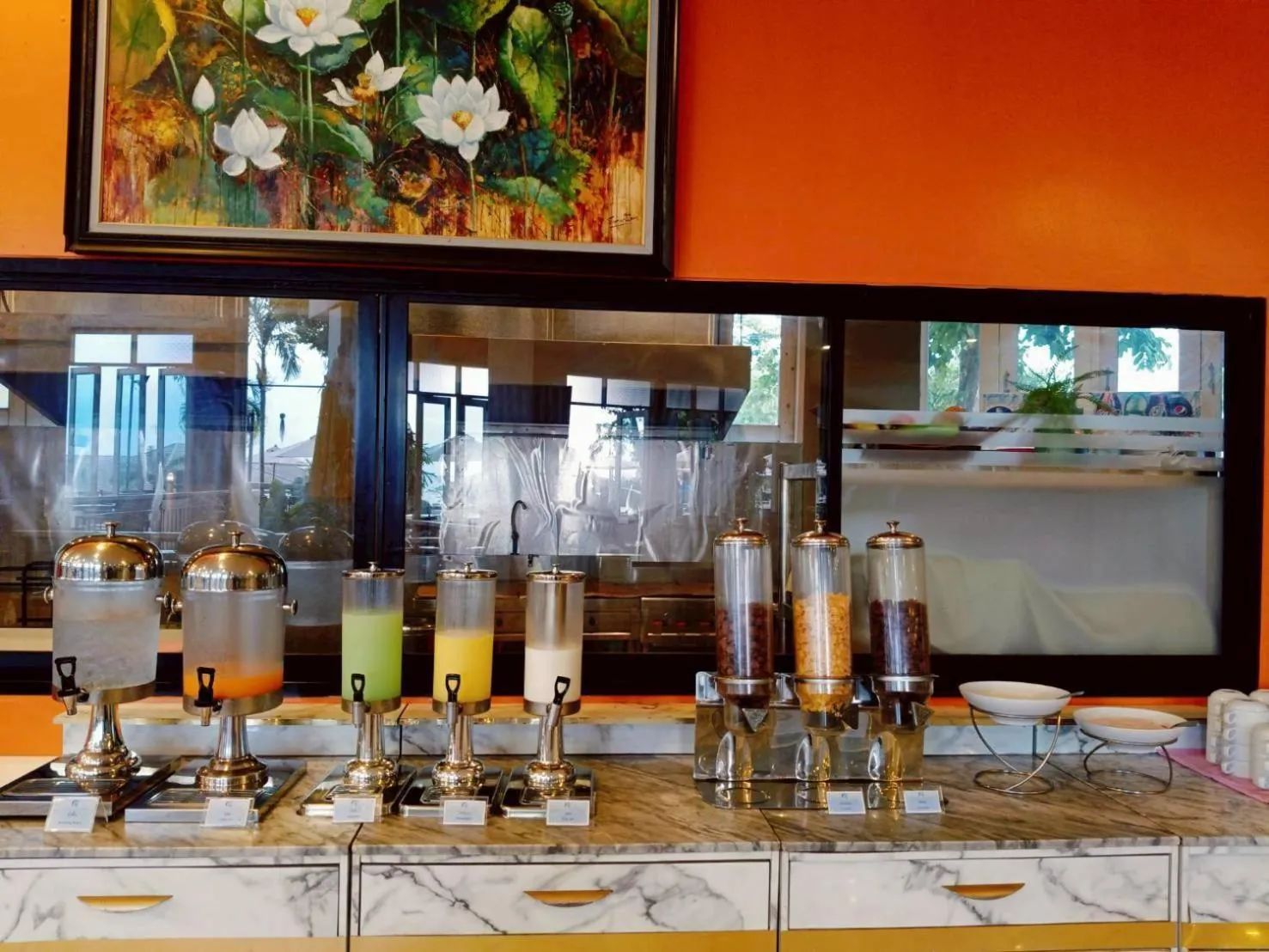 Buffet breakfast in Royal Phala Cliff Beach Resort