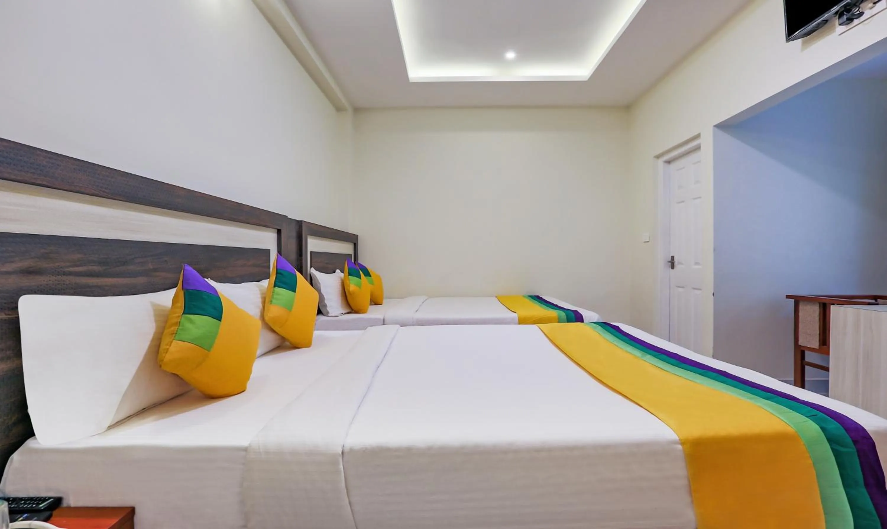 Bedroom, Bed in Itsy Hotels Kottaram Residency, 10 Mins To Botanical Garden