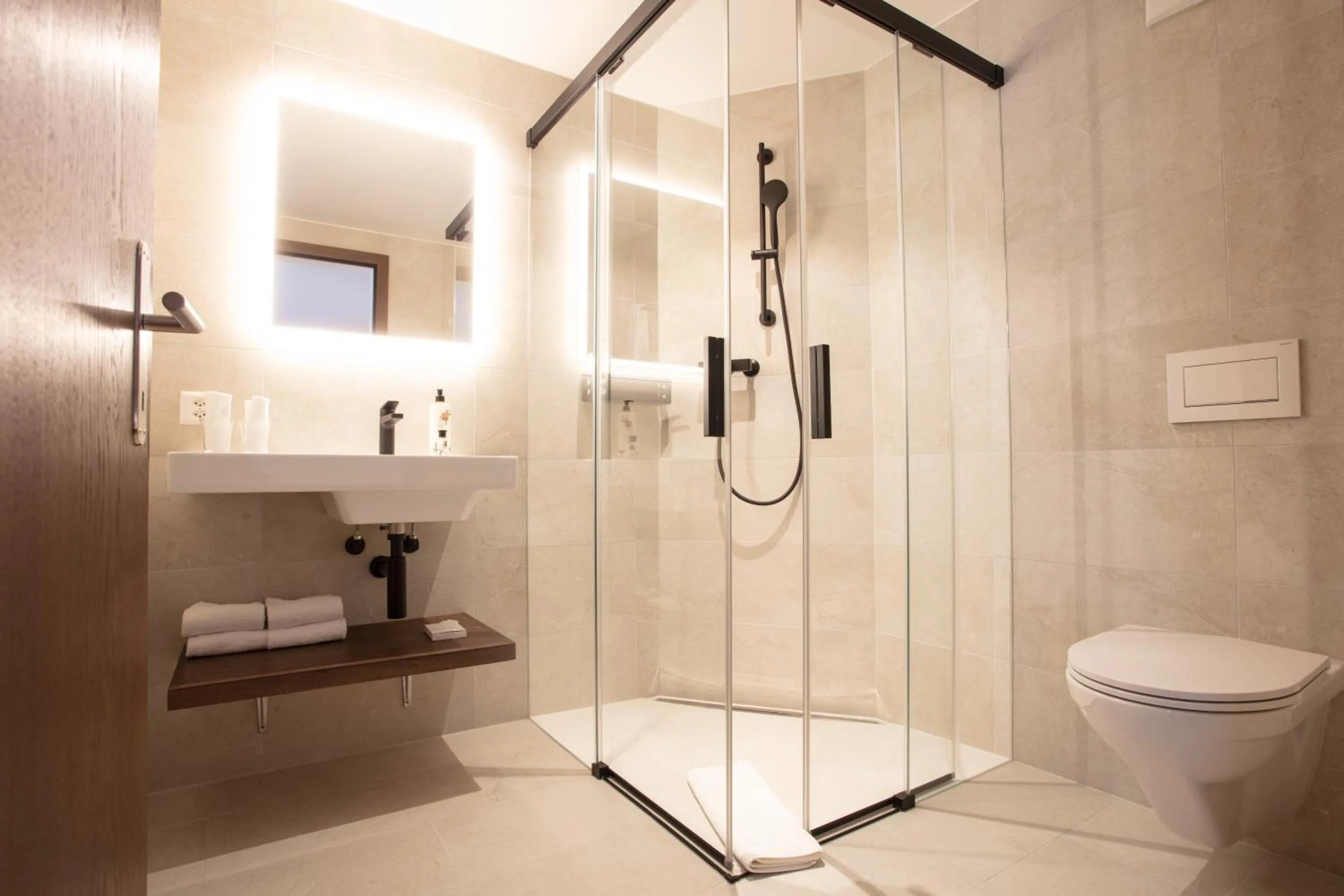 Bathroom in Posthotel Valbella - Berge, Spa & Wir