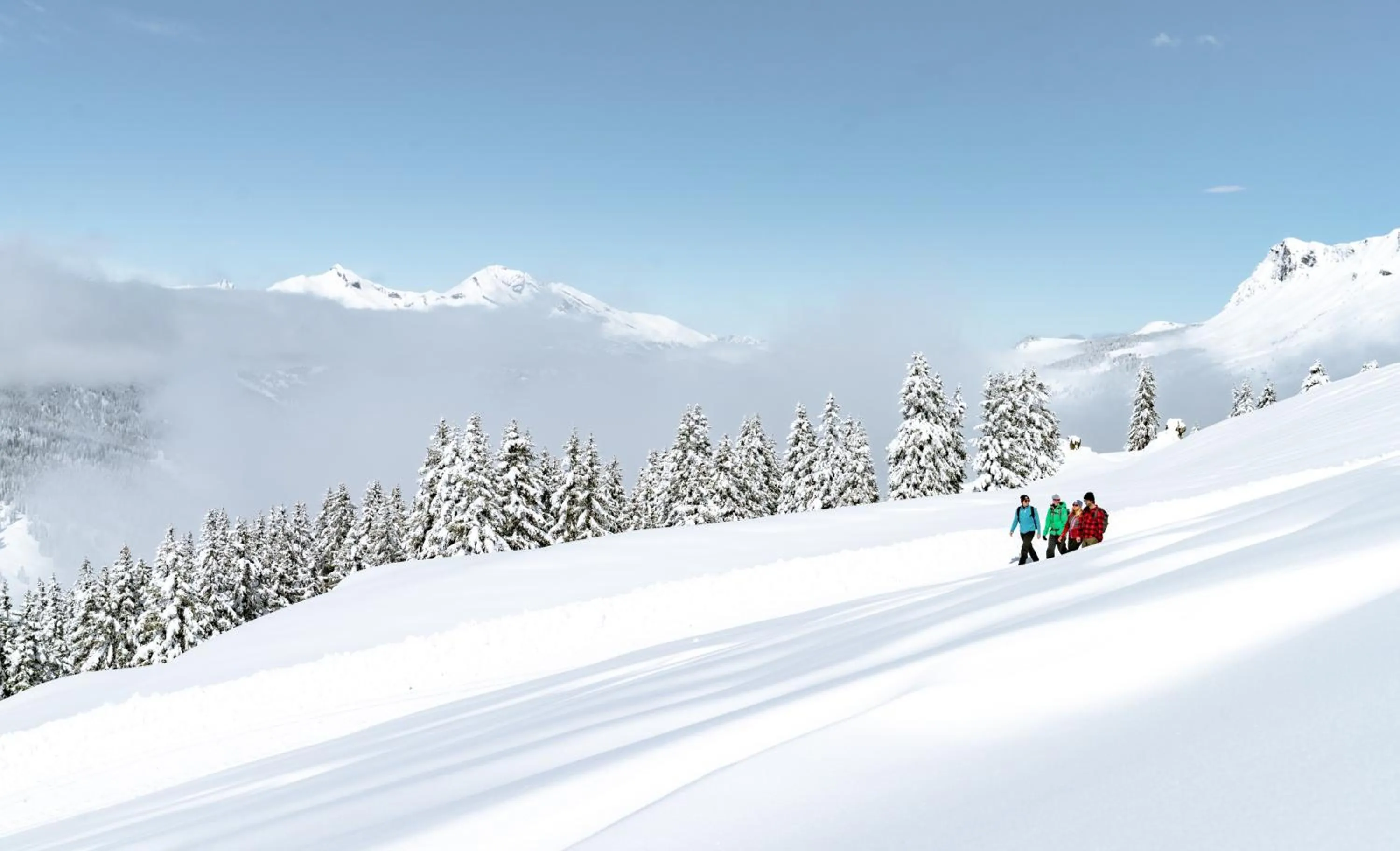 Winter in Posthotel Valbella - Berge, Spa & Wir