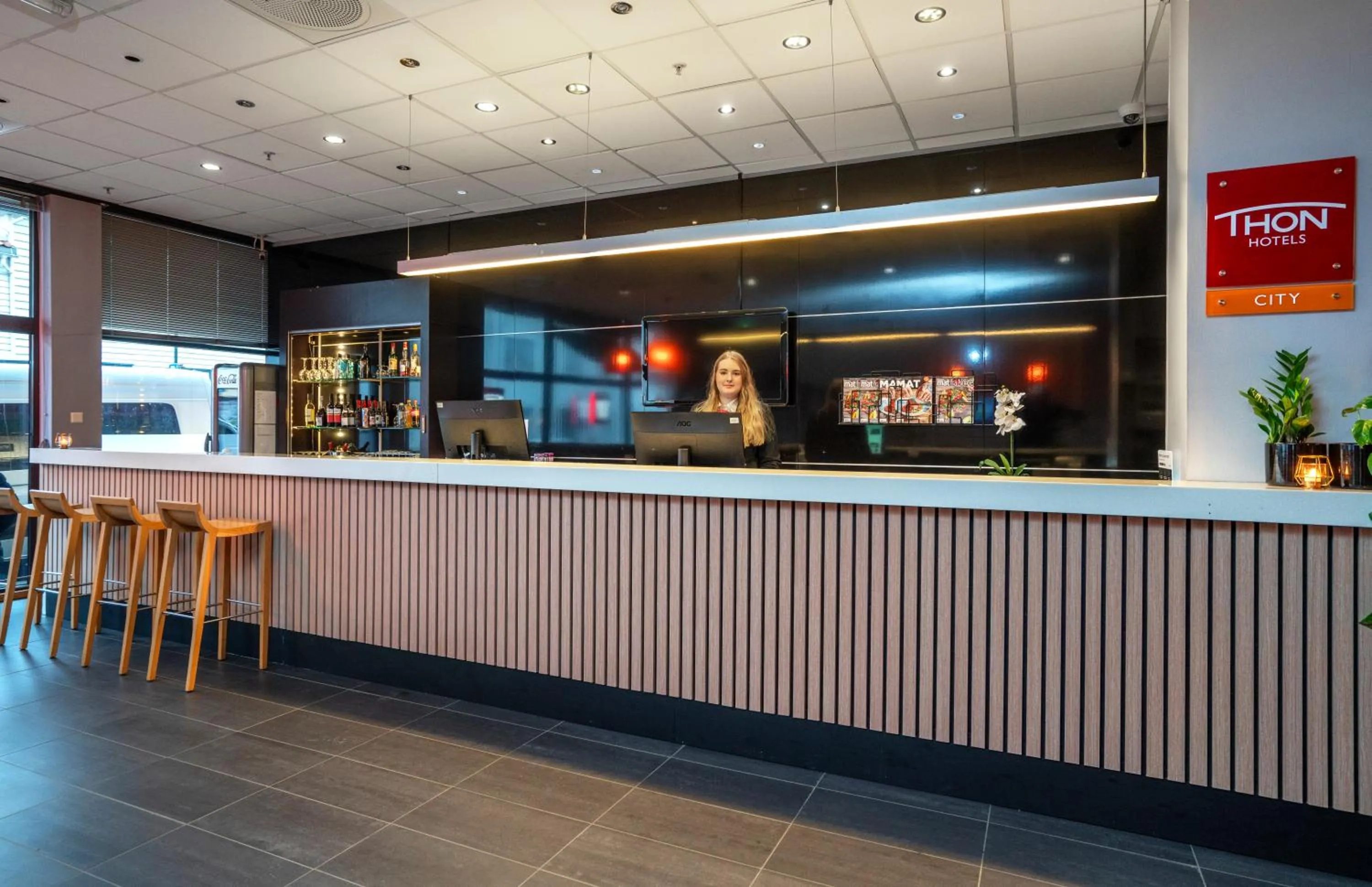 Lobby or reception in Thon Partner Hotel Kristiansand