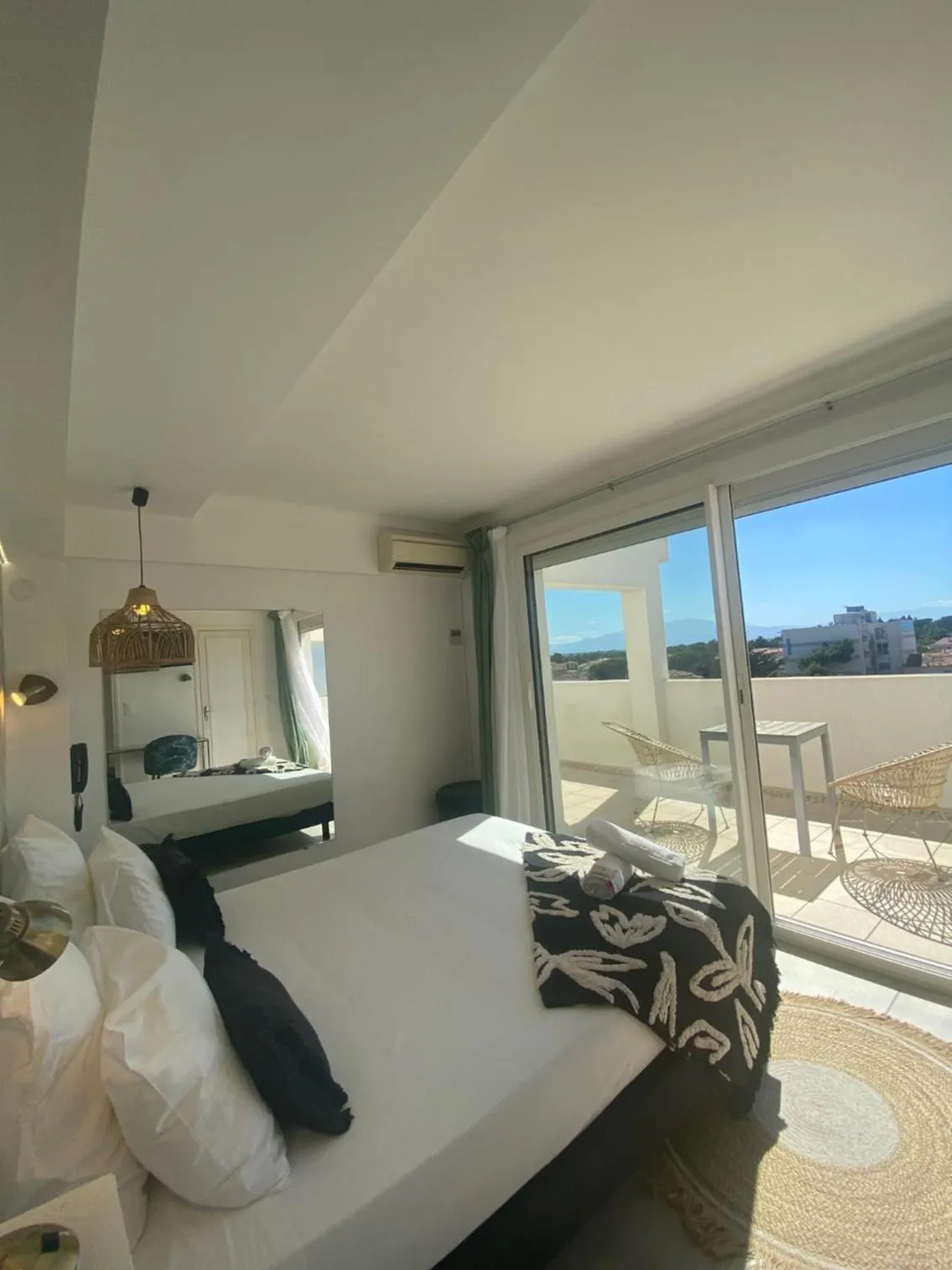 Photo of the whole room, Bed in Hôtel Les Sables - Urban Style - by Logis Hotels