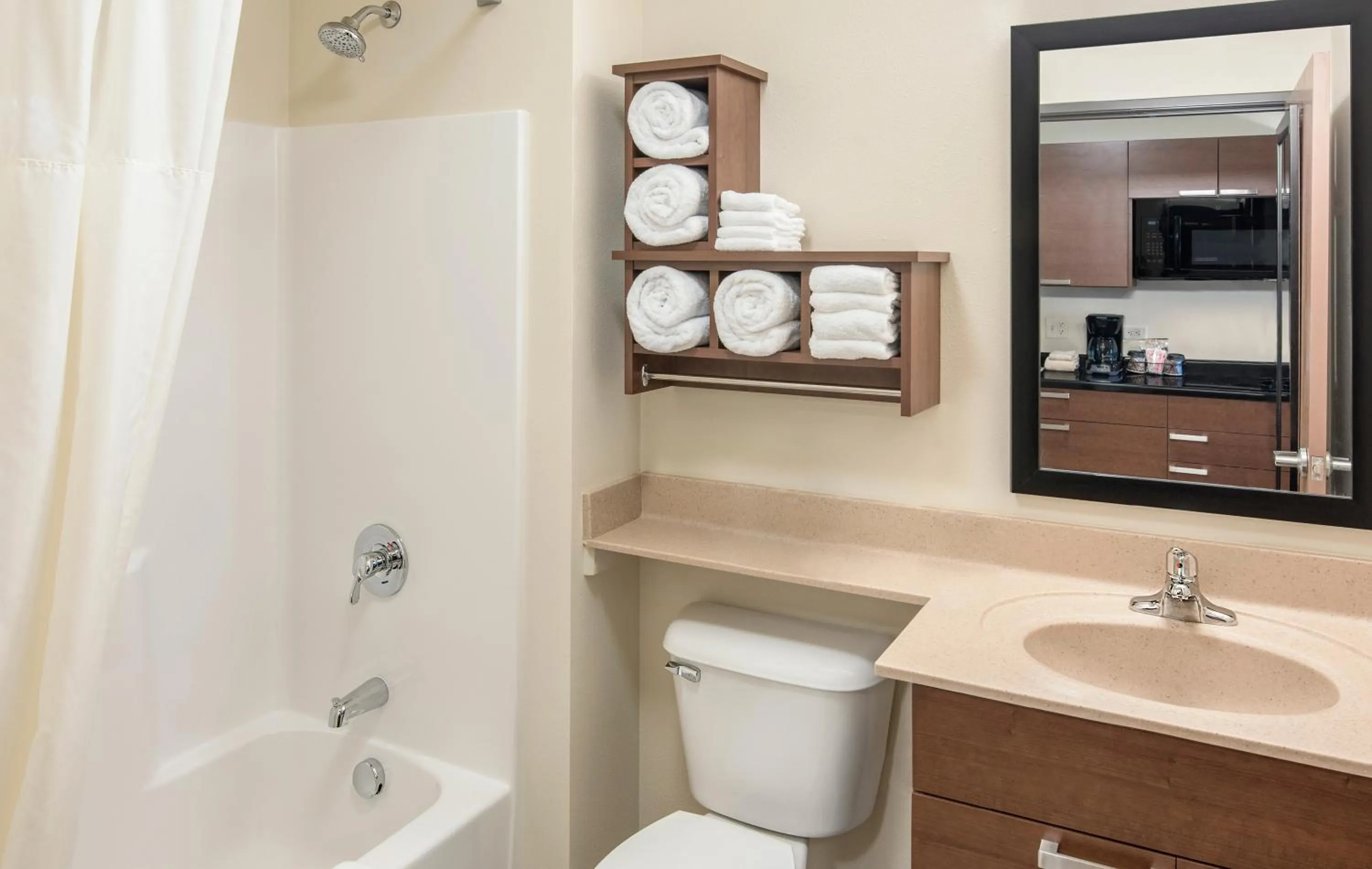 Bathroom in My Place Hotel-Council Bluffs/Omaha East, IA