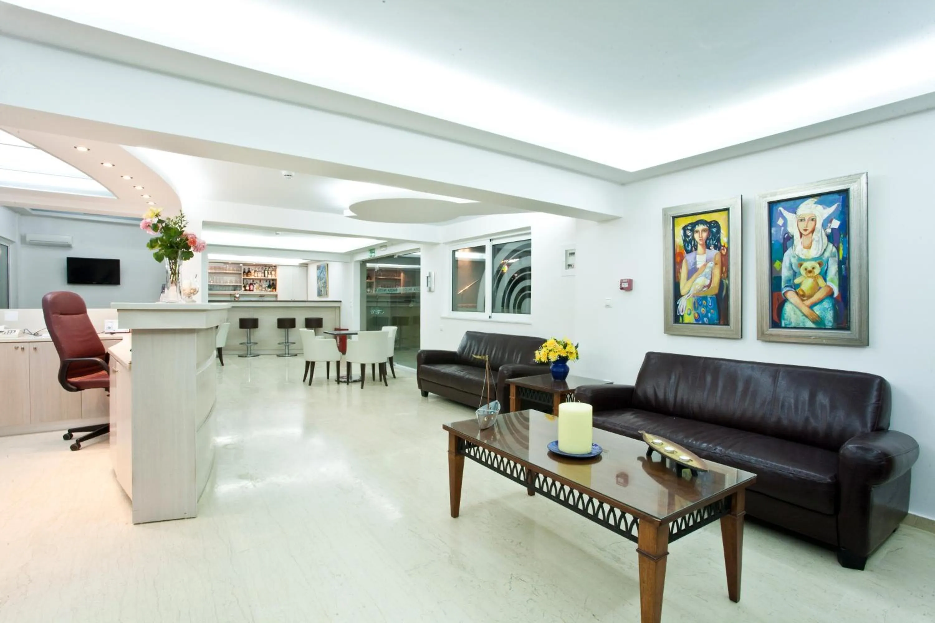 Lobby or reception in Phaedra Hotel
