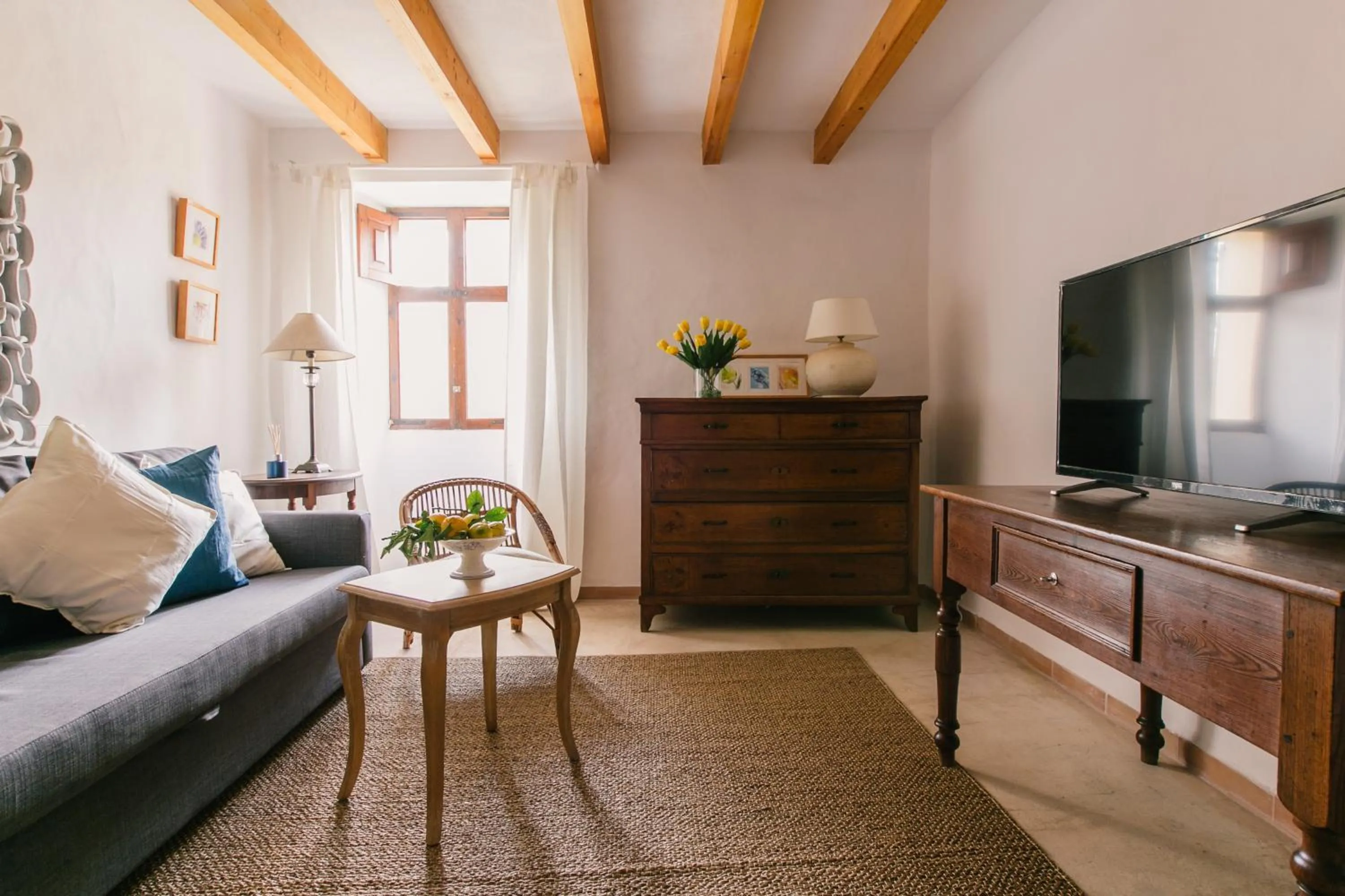 Living room in Finca Ca'n Quatre