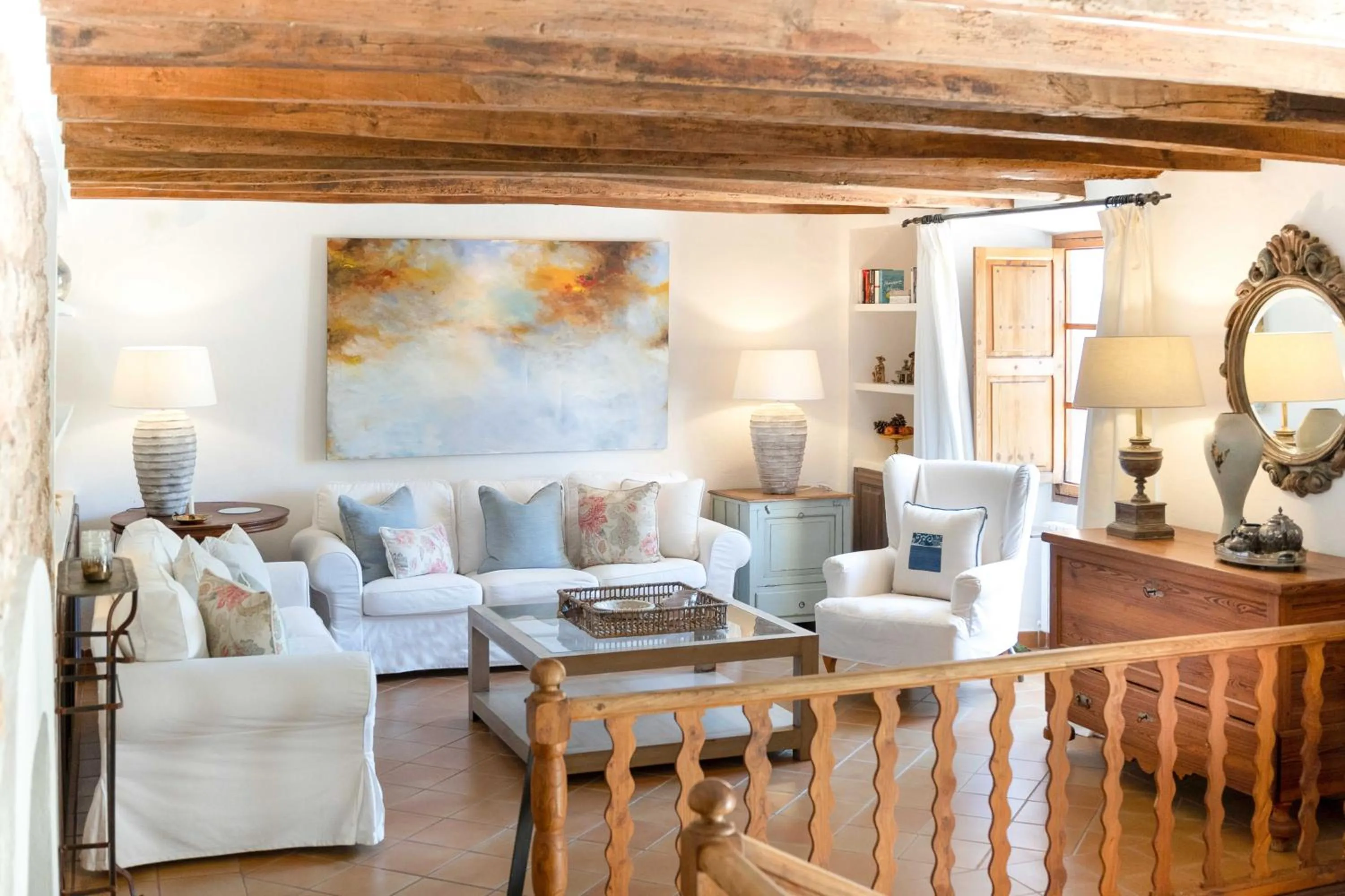 Living room in Finca Ca'n Quatre