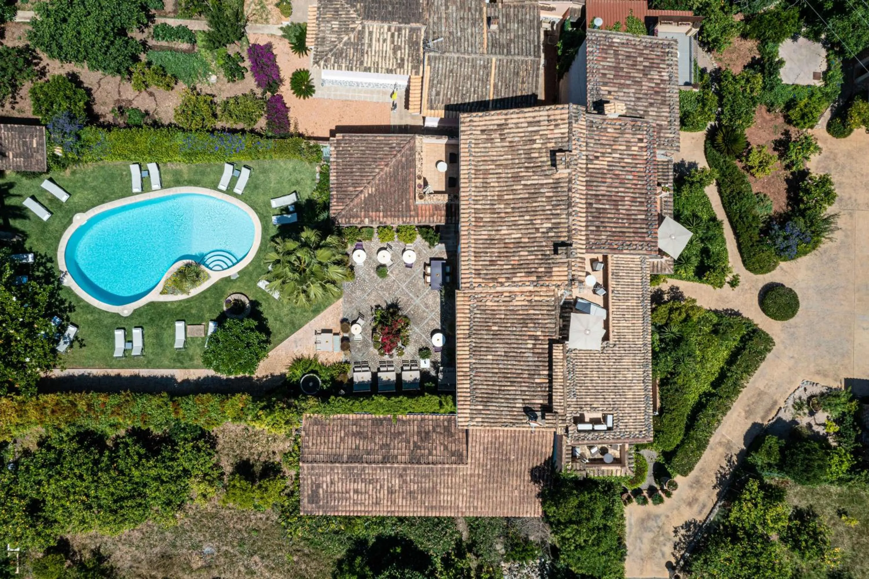 Bird's eye view in Finca Ca'n Quatre