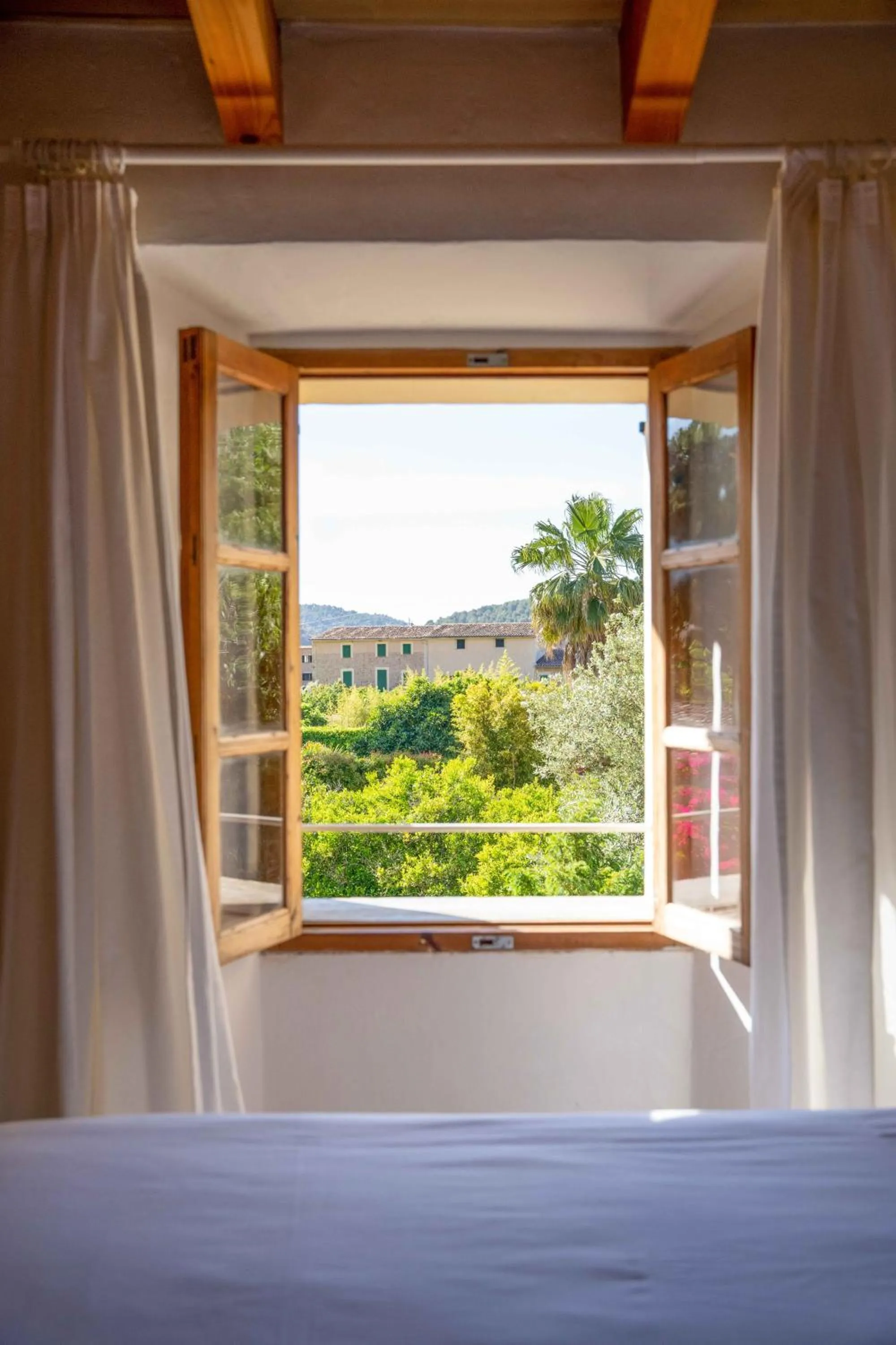 Garden view, Bed in Finca Ca'n Quatre