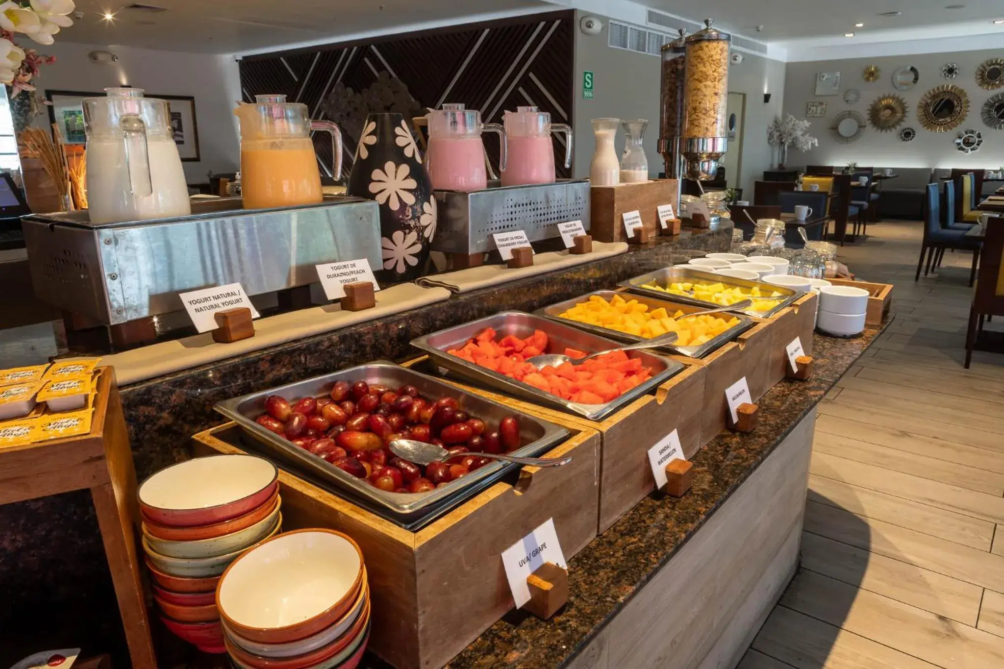 Buffet breakfast in Casa Andina Premium Miraflores Buffet breakfast in Casa Andina Premium Miraflores